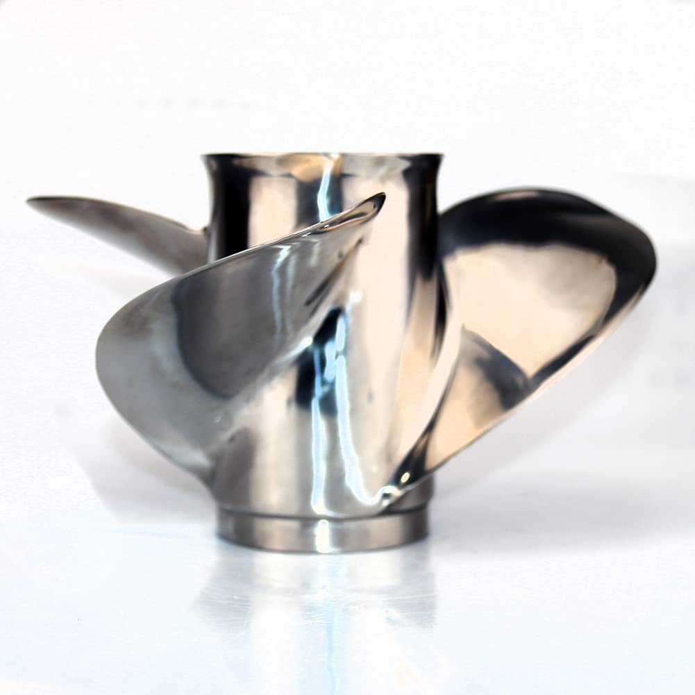 Boatman 10.5x13 Outboard Propeller for Mercury Boat Engine 25-70 HP - 13 Spline Tooth Aluminum & Stainless Steel Replacement - Perfect for Fishing, Boating & Water Sports