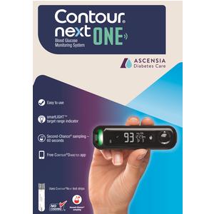 Contour Next ONE Bluetooth Blood Glucose Monitor Kit - Accurate Diabetes Testing for Home & Travel Use
