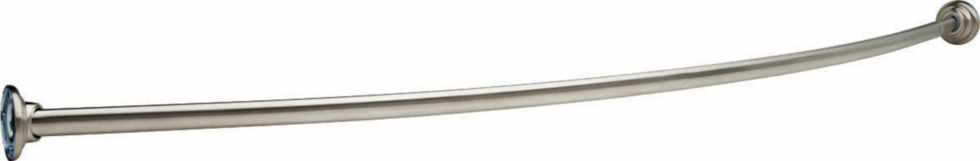 5' Curved Shower Rod - Stainless Steel 42205 SS Delta - Perfect for Small Bathrooms & Space-Saving Shower Solutions