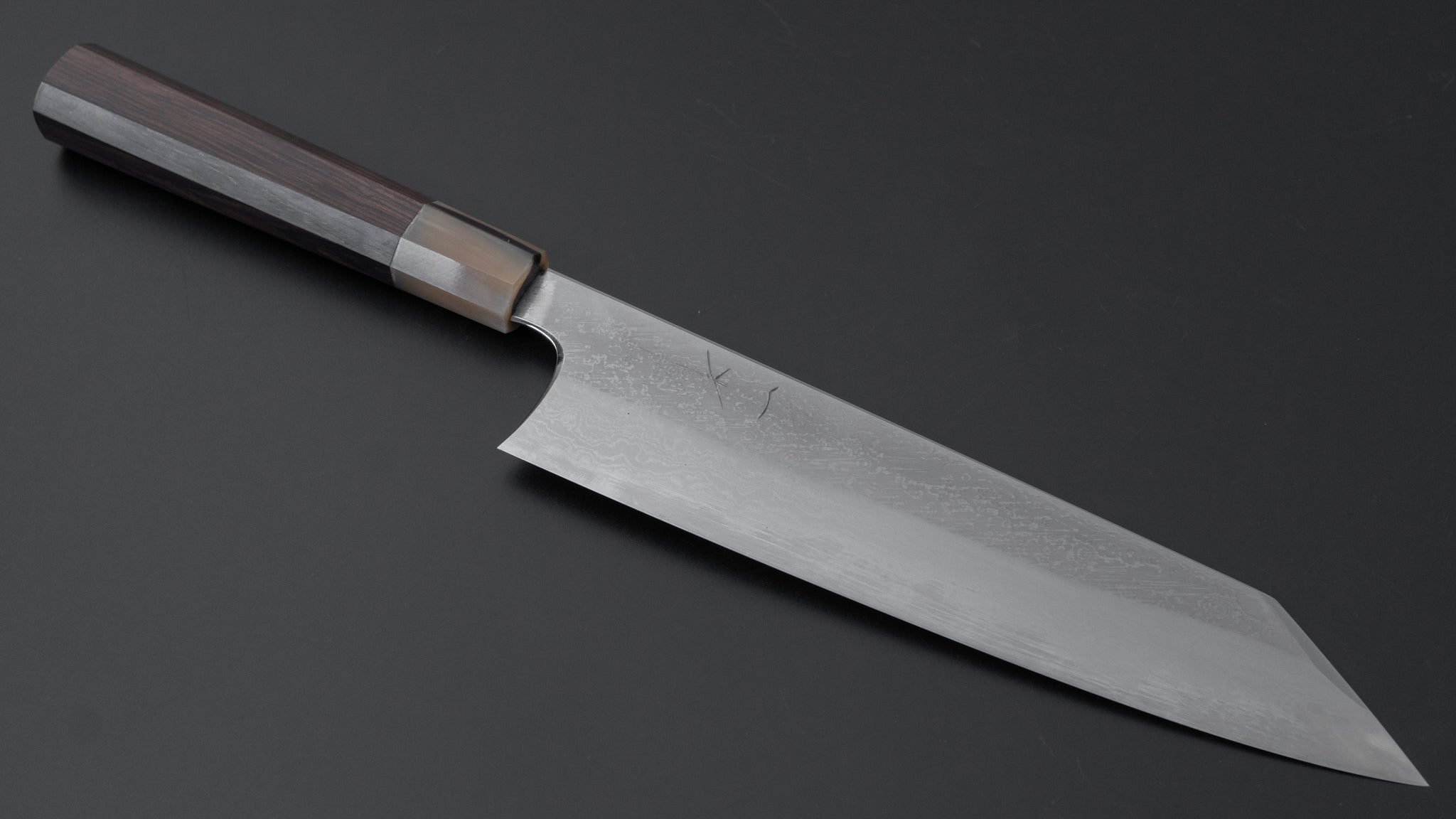 Hitohira Togashi White #1 Damascus Kiritsuke Gyuto 240mm - Japanese Chef Knife with Ebony Handle - Perfect for Sushi, Sashimi & Precision Cutting
