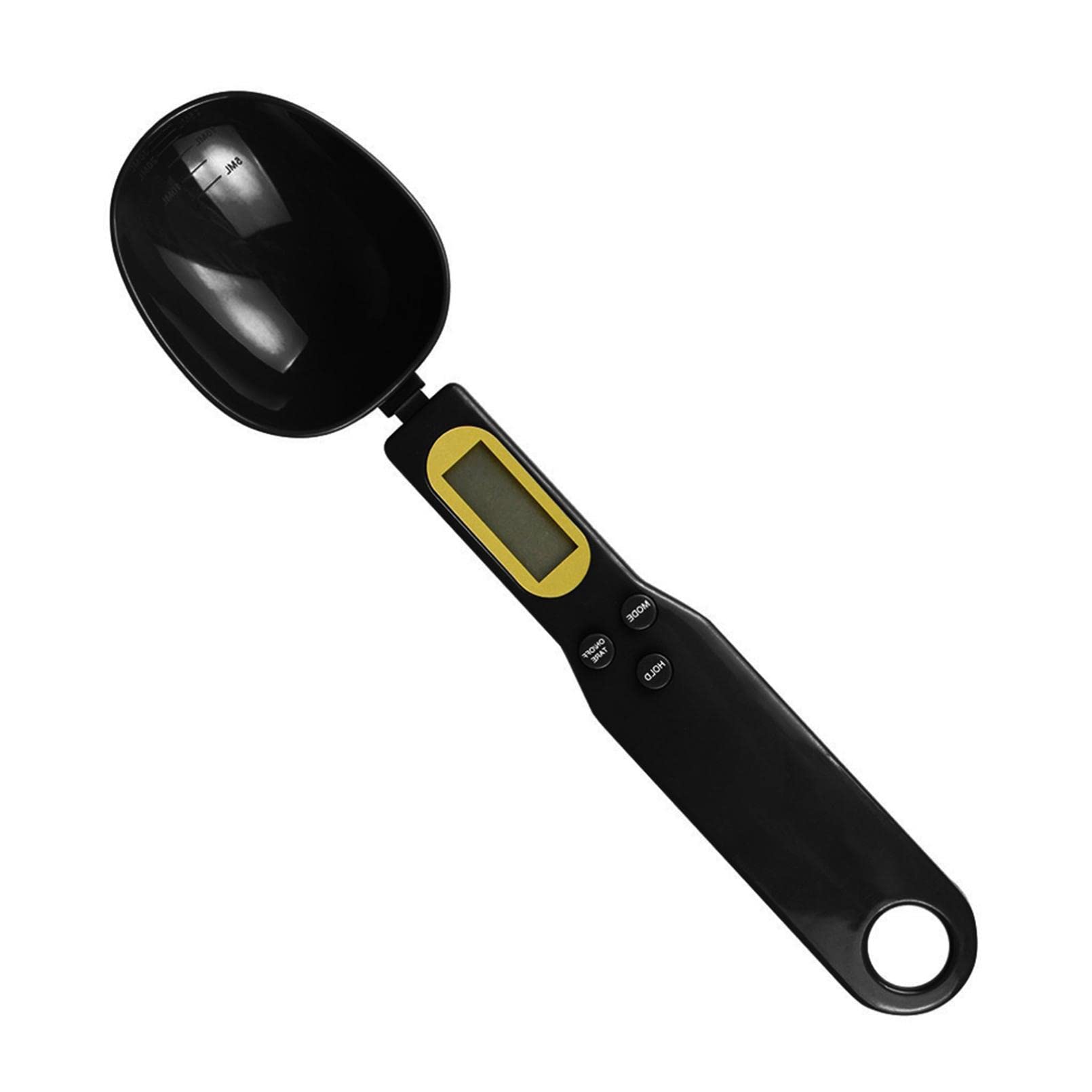 Pimelu Electronic Weighted Spoon with LCD Screen - 500g/0.1g Precision Digital Kitchen Scale for Baking, Cooking & Portion Control | Portable Food Measuring Spoon for Home & Travel (Black)