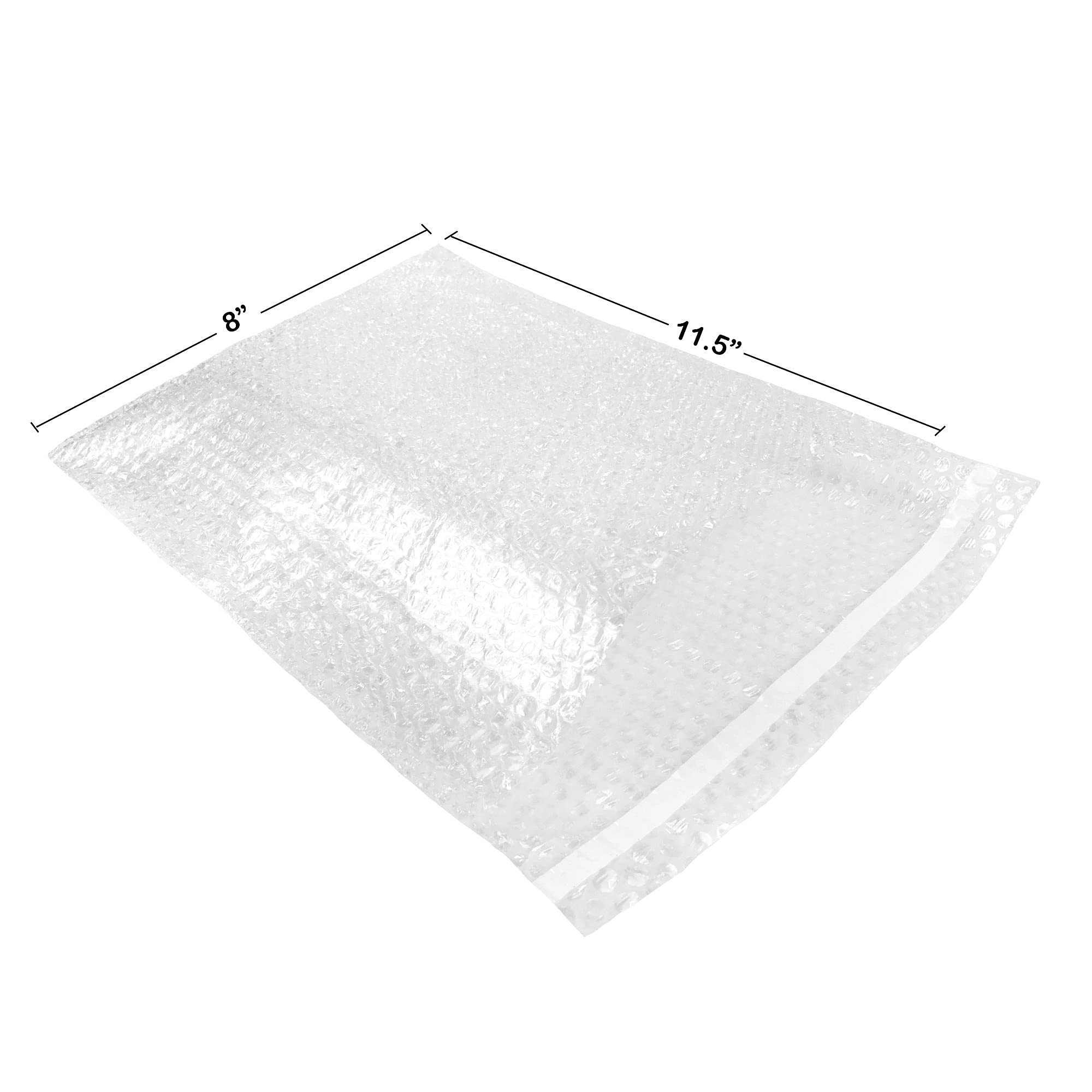 50 Pack 8x11.5 Inch Self Sealing Plastic Bags for Moving, Storage & Shipping - Durable Resealable Pouch for Packing, Organizing & Mailing (Household, Office & Business Use)
