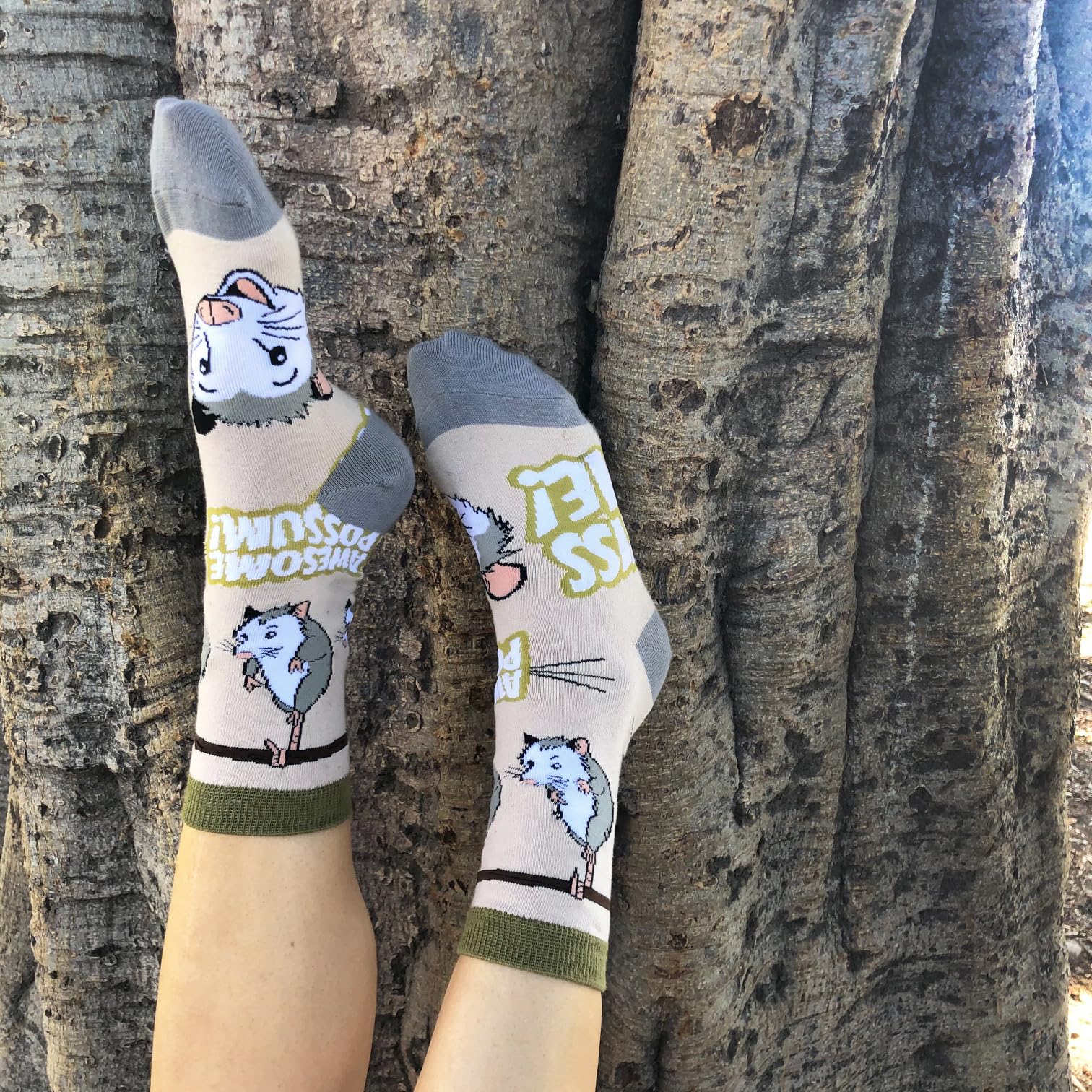 Oooh Yeah Women's Fun Novelty Crew Socks - Positive, Funny & Crazy Cool Socks for Everyday Wear, Gifts & Casual Outfits