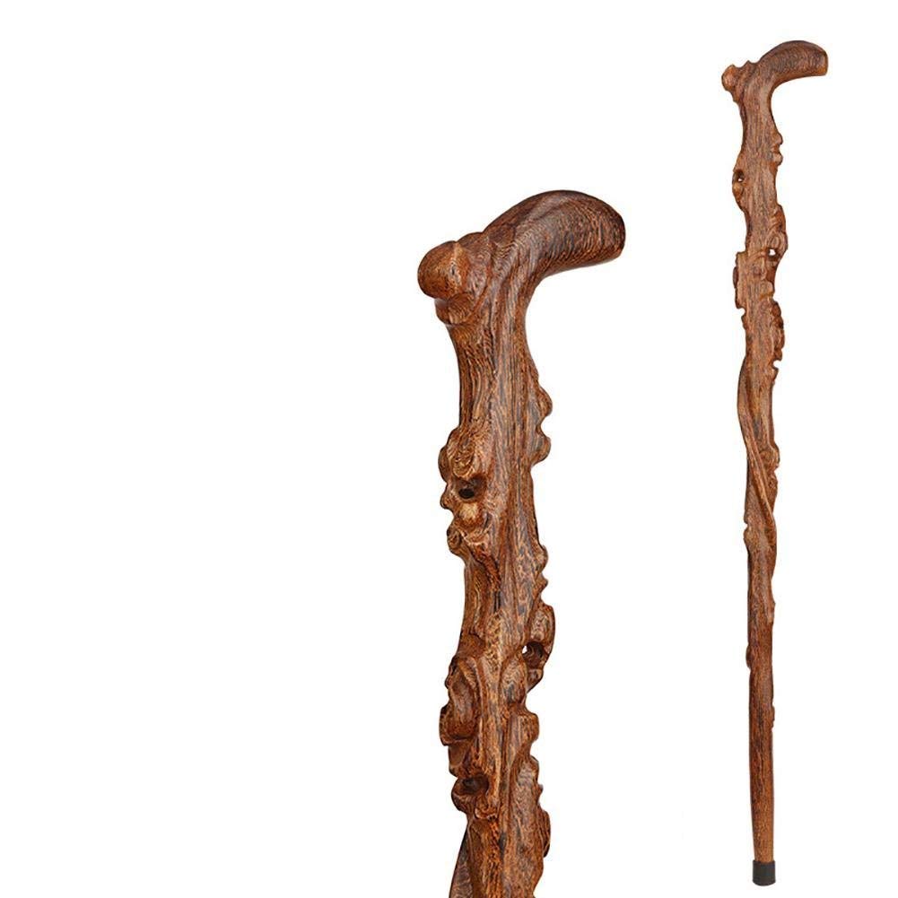 Premium Handcrafted Twisted Hickory Wood Walking Cane with Ergonomic Handle - 35 Inch Unisex Mobility Aid for Seniors & Injury Recovery (Natural Wood Finish) - Perfect for Daily Support, Hiking & Fashion Accessory