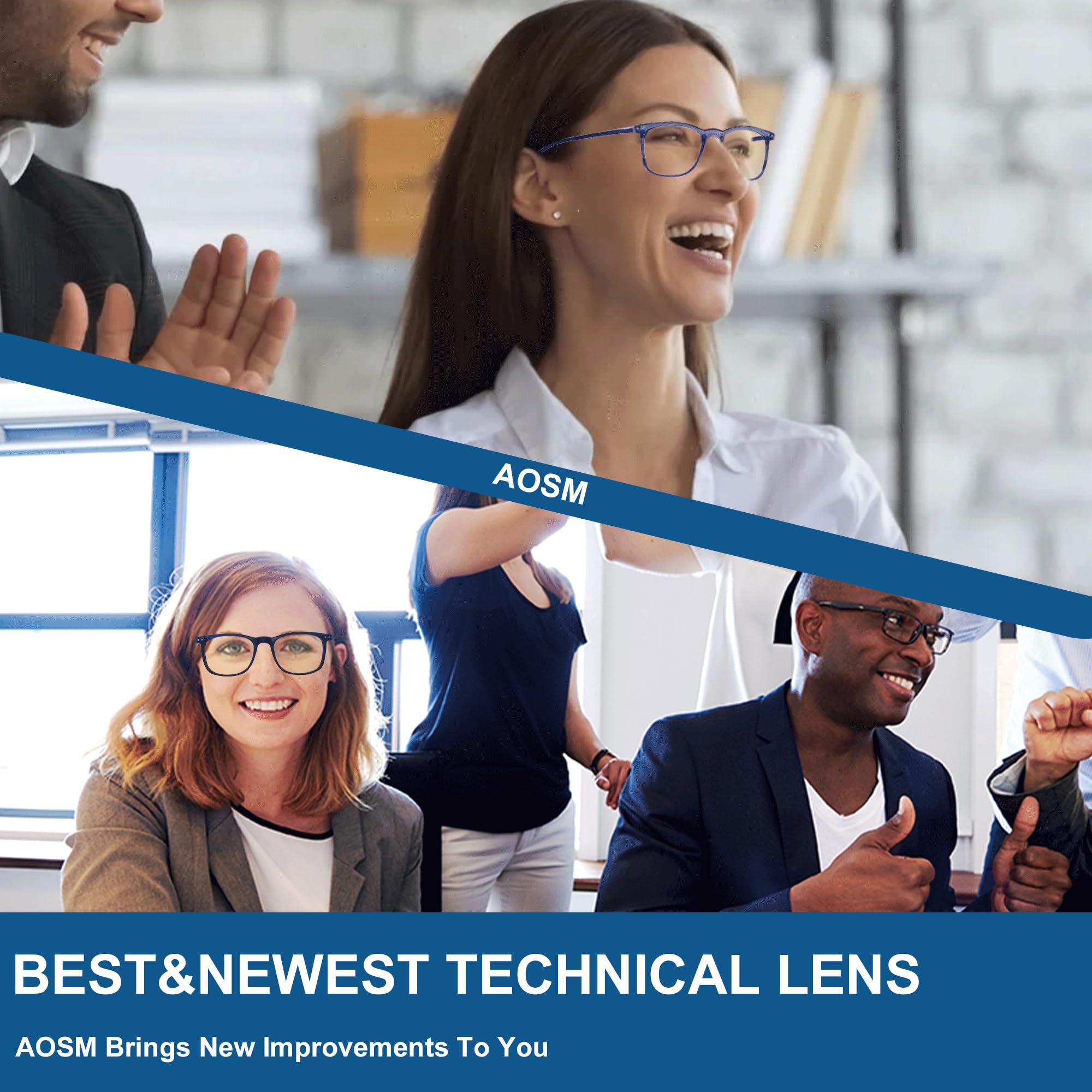 Blue Light Blocking Glasses for Men & Women - Anti Glare UV Protection for Computer Use