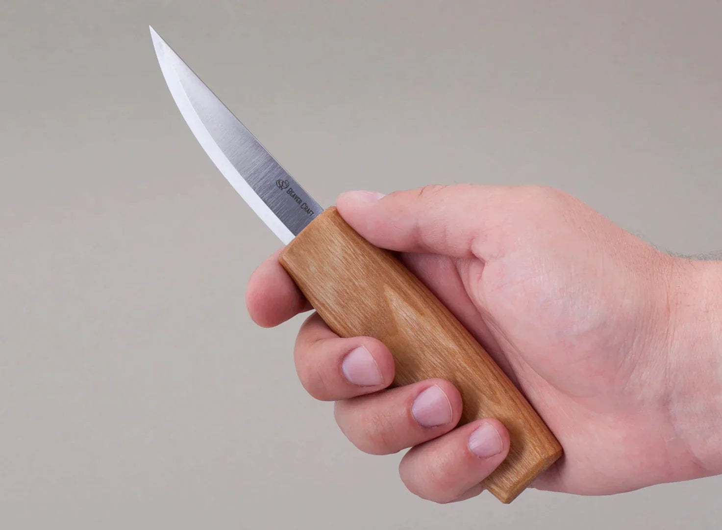 BeaverCraft C4M Sloyd Whittling Knife with Ashwood Handle - Perfect for Wood Carving, Whittling & DIY Craft Projects