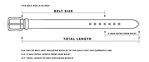 Premium PBF Leather Gun Belt for Men - 1.5