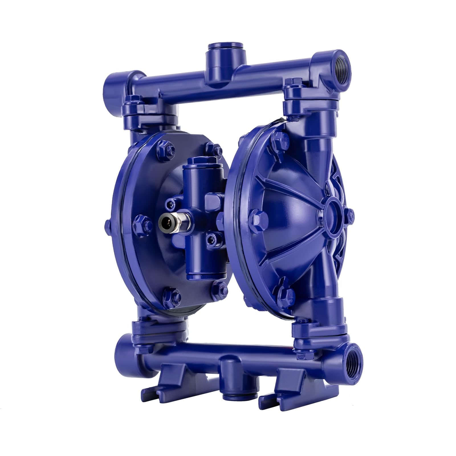 Heavy Duty Air-Operated Double Diaphragm Pump - Cast Iron Construction, 12 GPM Flow Rate, 115 PSI, 1/2