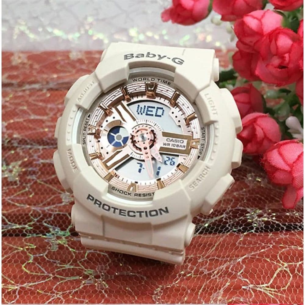 CASIO BABY-G BA-110CP-4ADR Women's Digital Sport Watch with Shock Resistance & Waterproof - Perfect for Running, Swimming, and Outdoor Activities