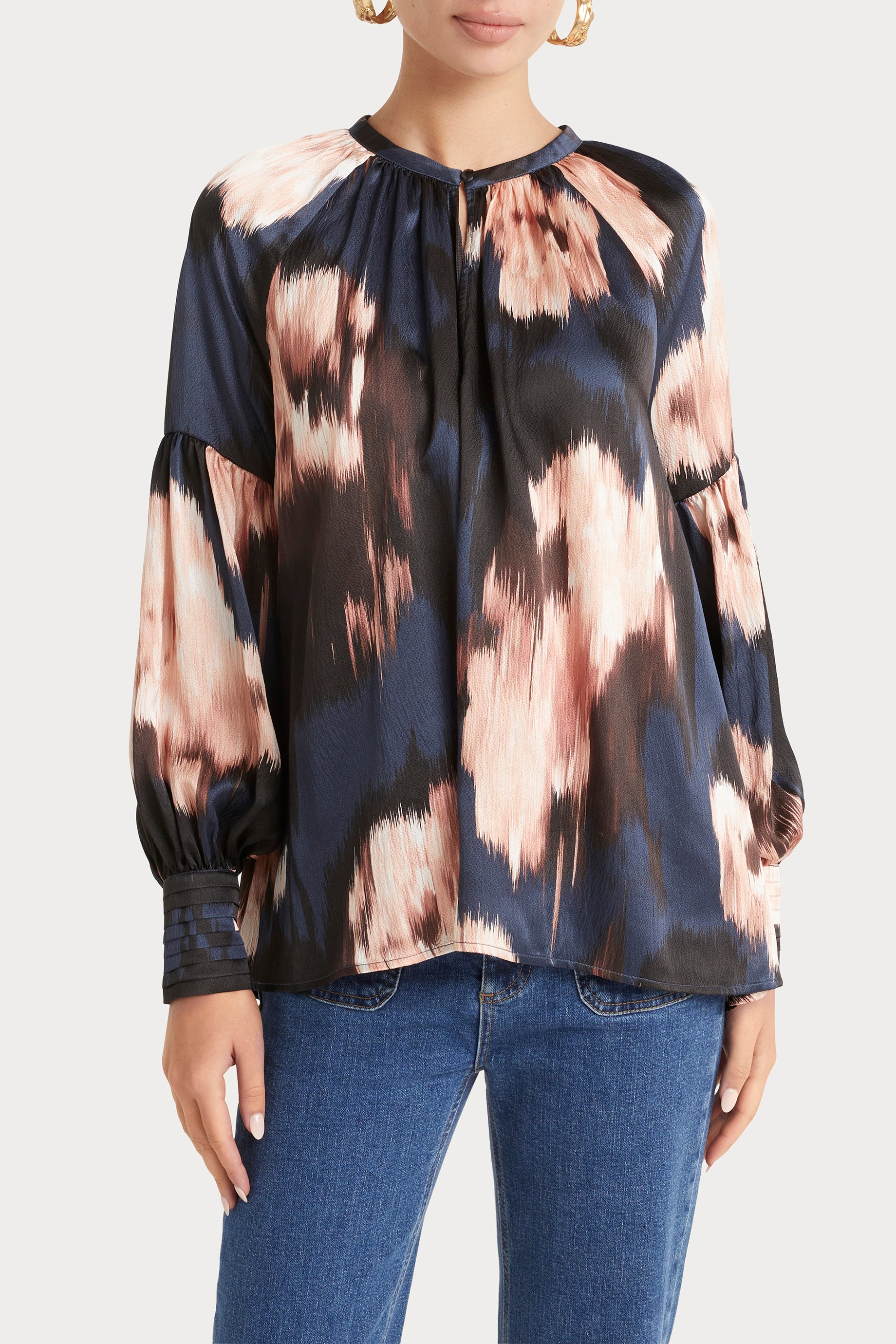 Husk Dreamer Print Women's Tops - Stylish Floral Blouse for Casual Wear, Office & Date Night Outfits