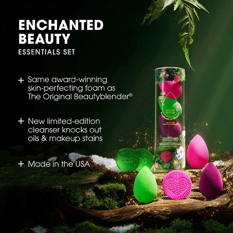 Beautyblender Enchanted Beauty Gift Set - Limited Edition Makeup Sponge & Blender Kit for Flawless Foundation Application - Perfect for Travel, Bridal & Professional Makeup Artists