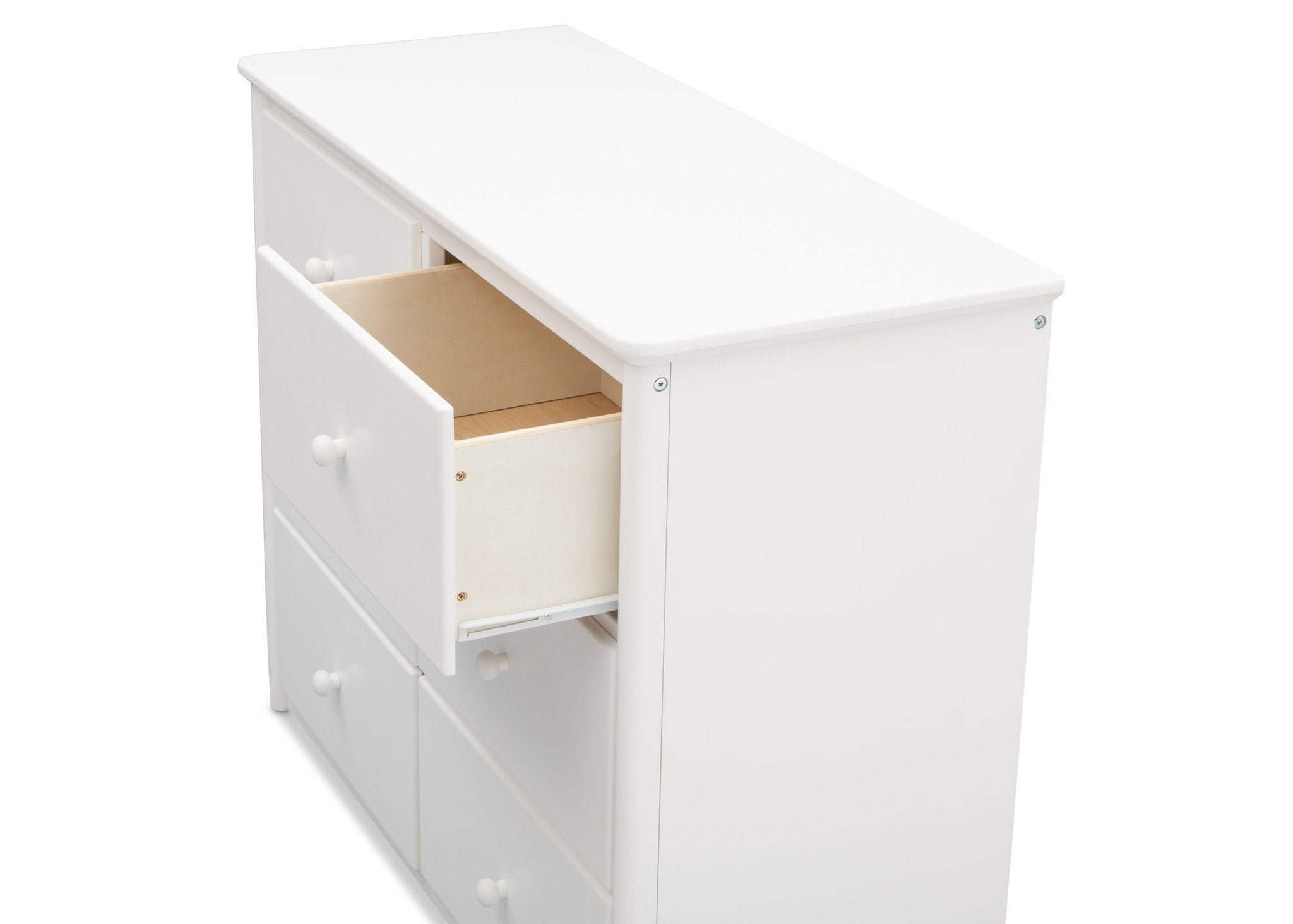 Somerset 6-Drawer Wooden Dresser for Bedroom - Spacious Storage Chest with Smooth Gliding Drawers for Clothes & Linens Organization