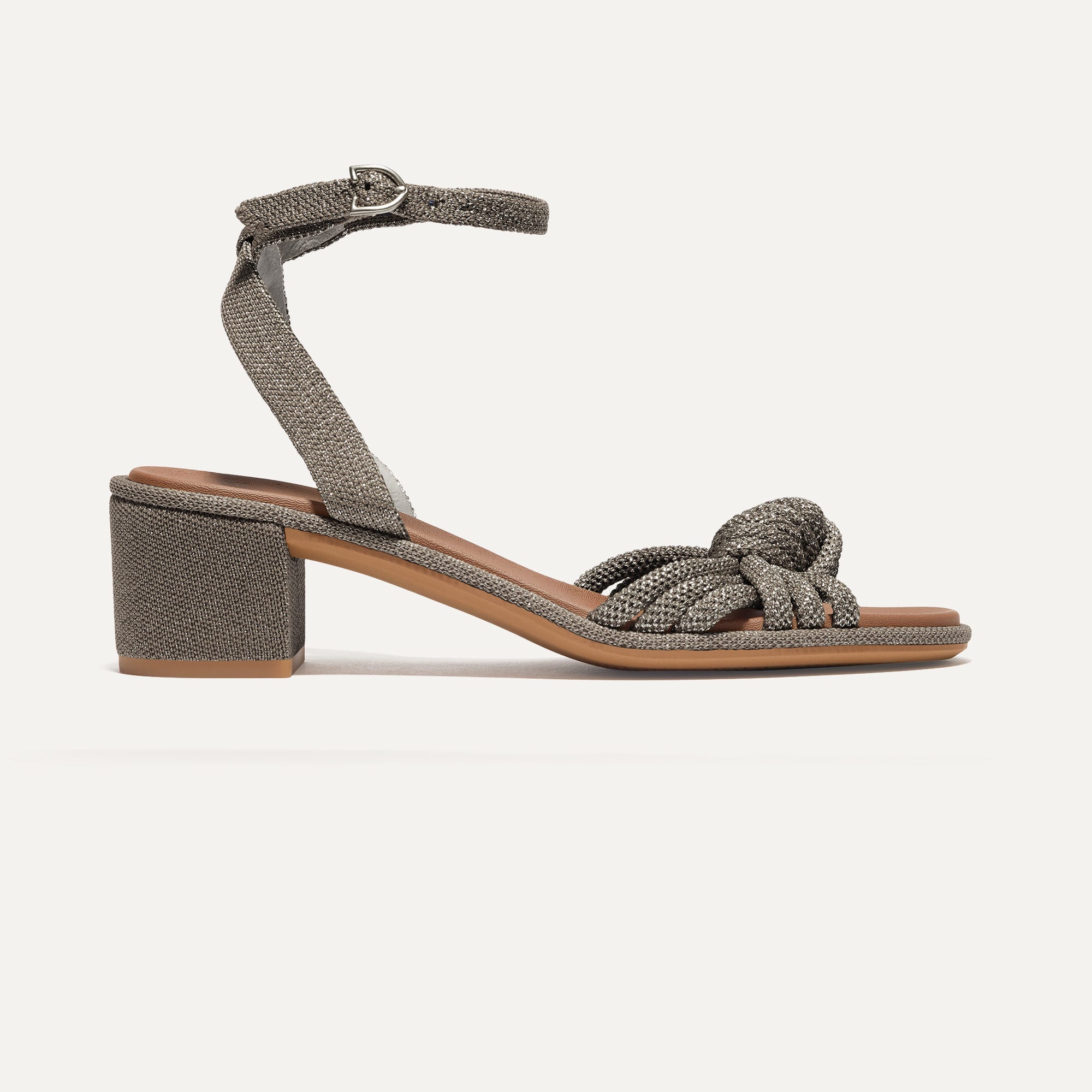 Silver Knot Sandals for Women - Comfortable & Stylish Summer Beach Wedding Shoes | Perfect for Outdoor Events, Vacations, and Casual Wear