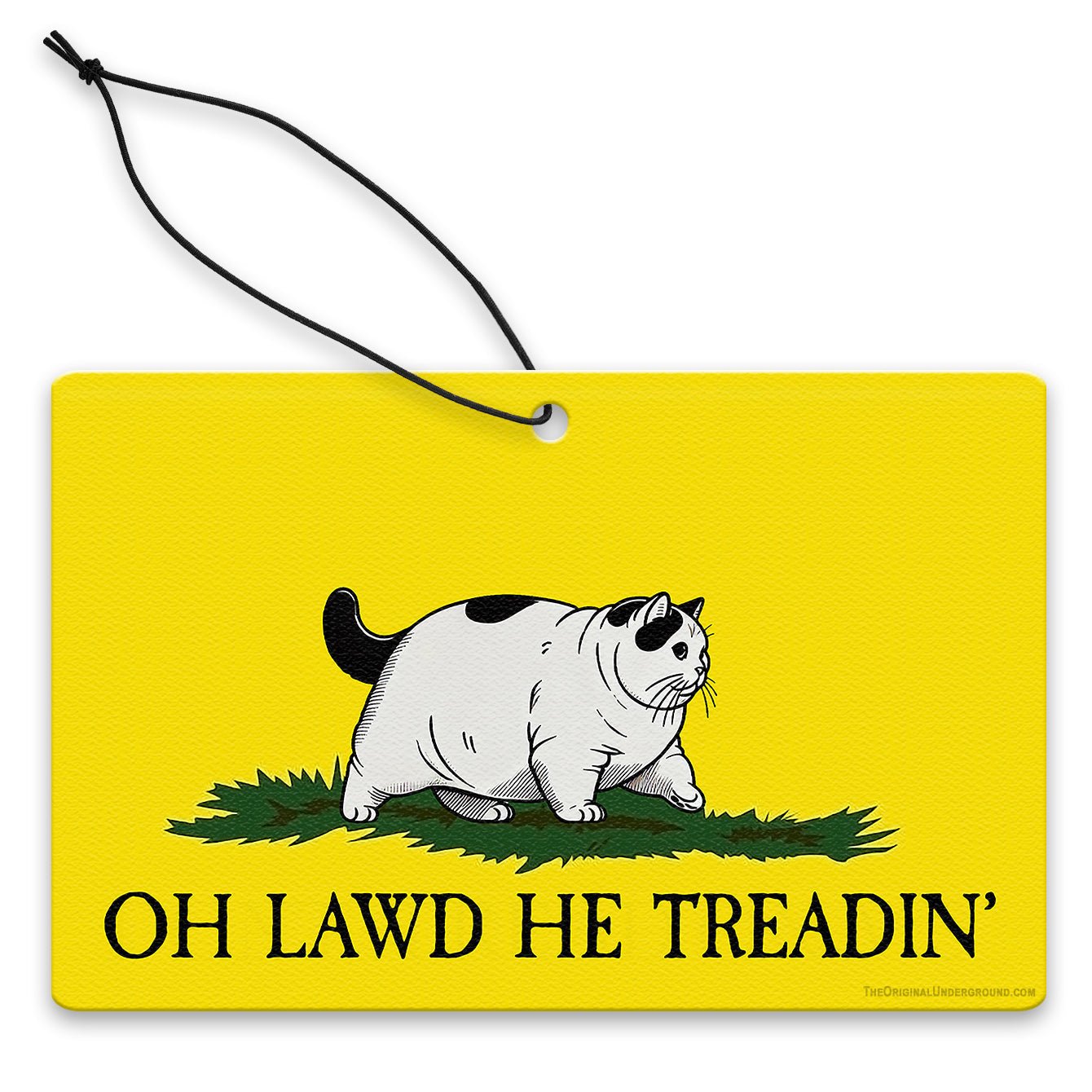Funny Oh Lawd He Treadin' Car Air Freshener - Cute Hanging Air Freshener for Cars, Office & Home - Long Lasting Fragrance for Vehicles, Workspace & Living Spaces