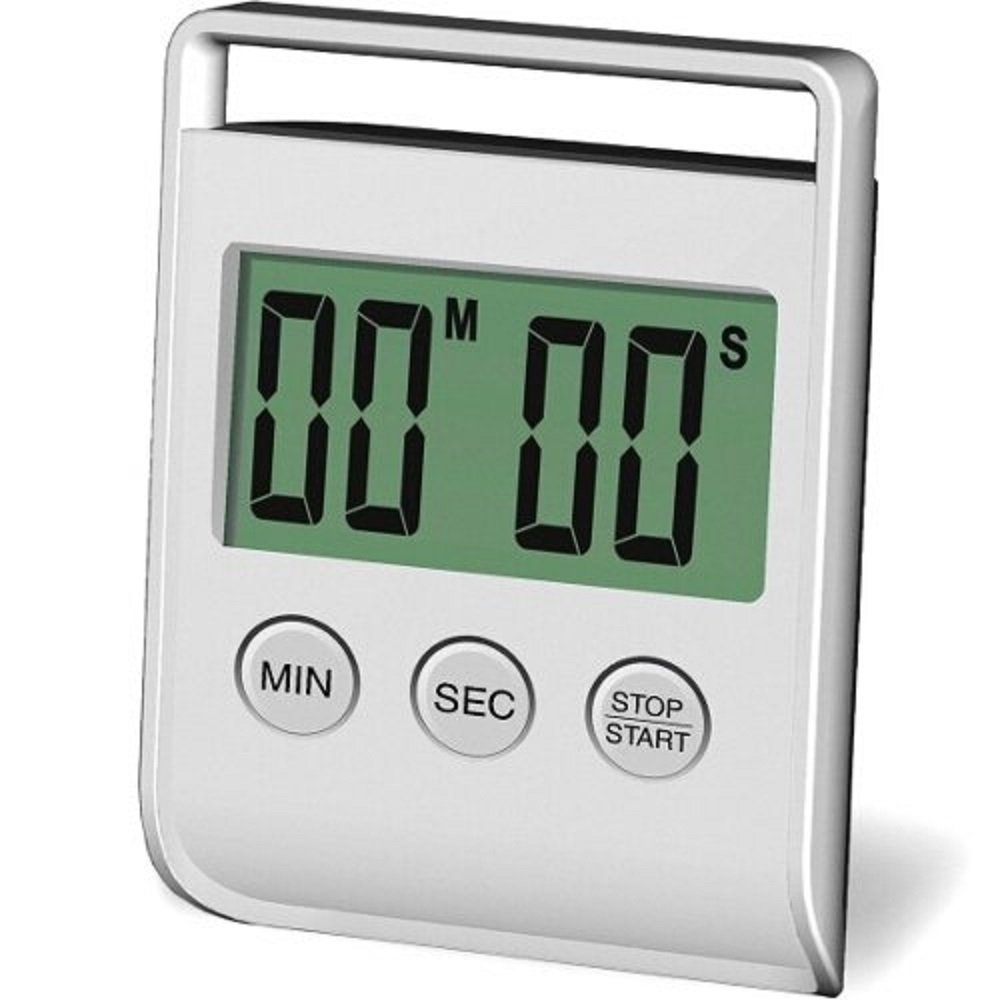Maverick Housewares Redi-Chek Digital Kitchen Timer - White | Countdown & Stopwatch Function | Perfect for Cooking, Baking, Lab Experiments & Classroom Activities