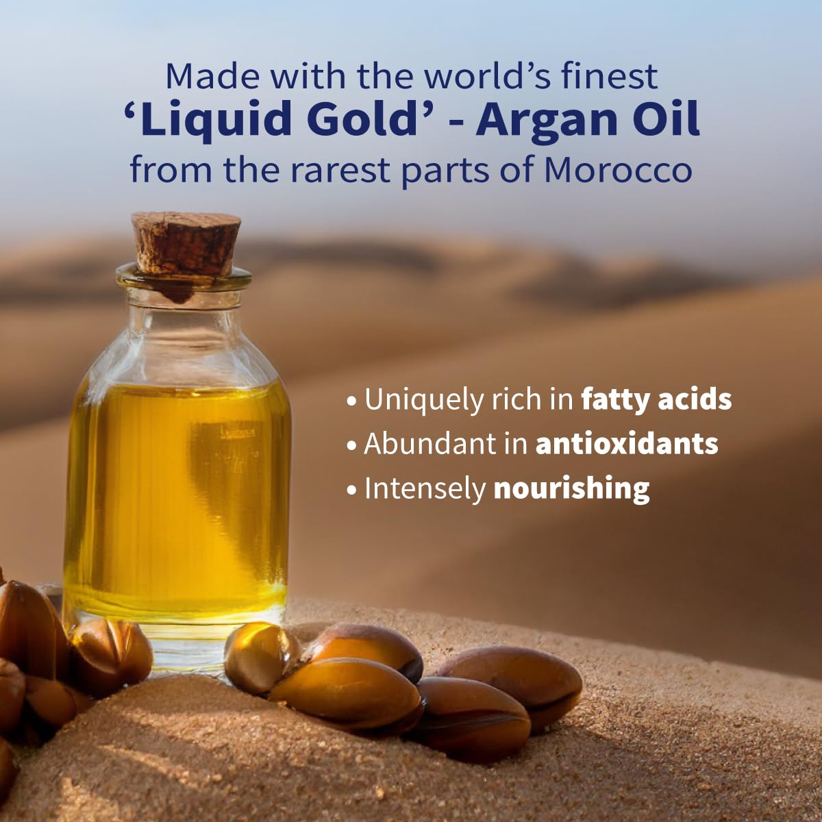 St.Botanica Moroccan Argan Hair Oil with Castor Oil, Rosemary & Olive Oil - Hair Growth Treatment for Dry, Damaged Hair | Strengthens & Nourishes | Paraben & Mineral Oil Free | Perfect for Daily Hair Care & Styling