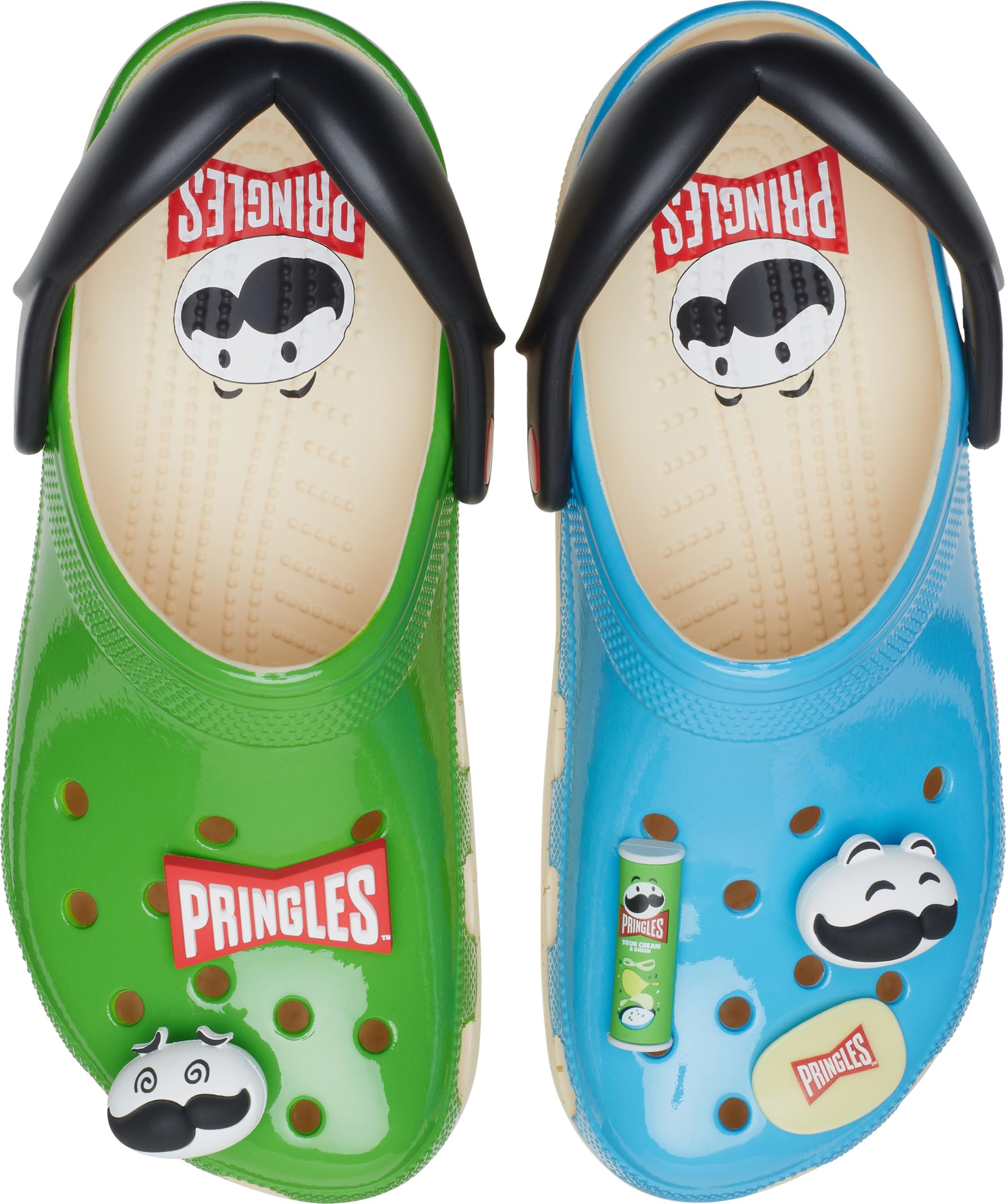 Crocs Unisex-Adult Pringles X Classic Clog | Comfortable Slip-On Shoes for Men & Women | Perfect for Casual Wear, Beach, Pool & Outdoor Activities
