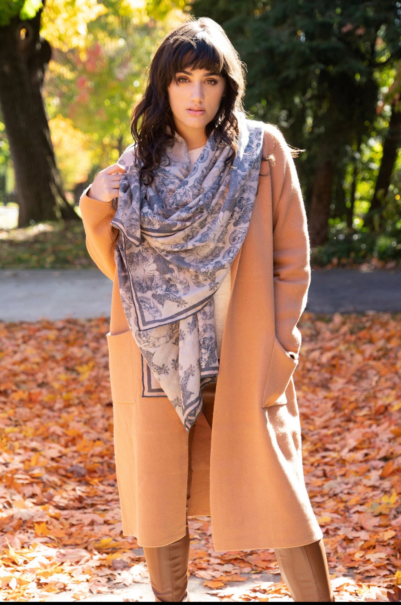 Luxury Long Cashmere Scarf for Women - Soft & Warm Winter Fashion Accessory | Perfect for Cold Weather, Travel & Outdoor Activities