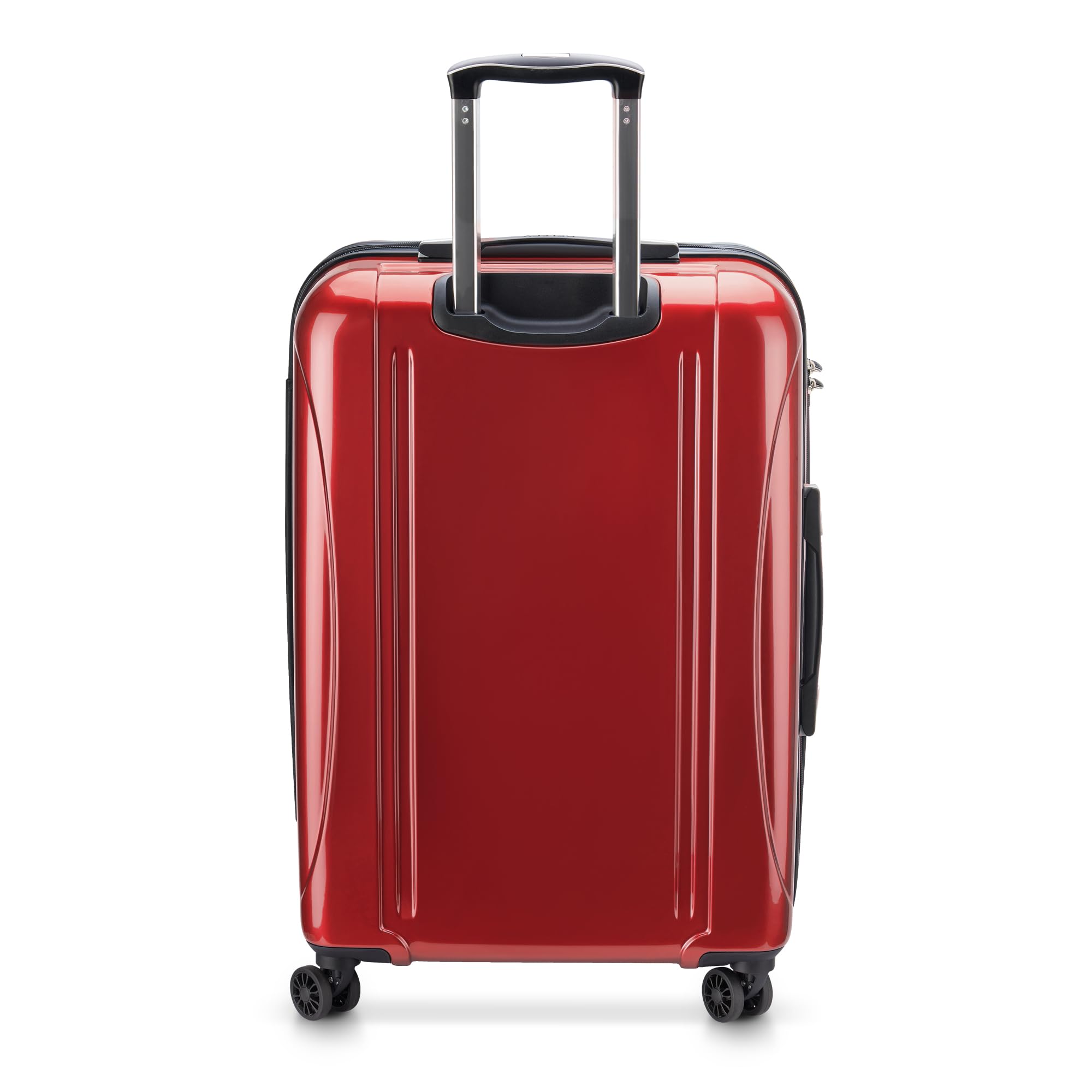 Delsey Paris Helium Aero Hardside Expandable Luggage with 360° Spinner Wheels, Brick Red, 25