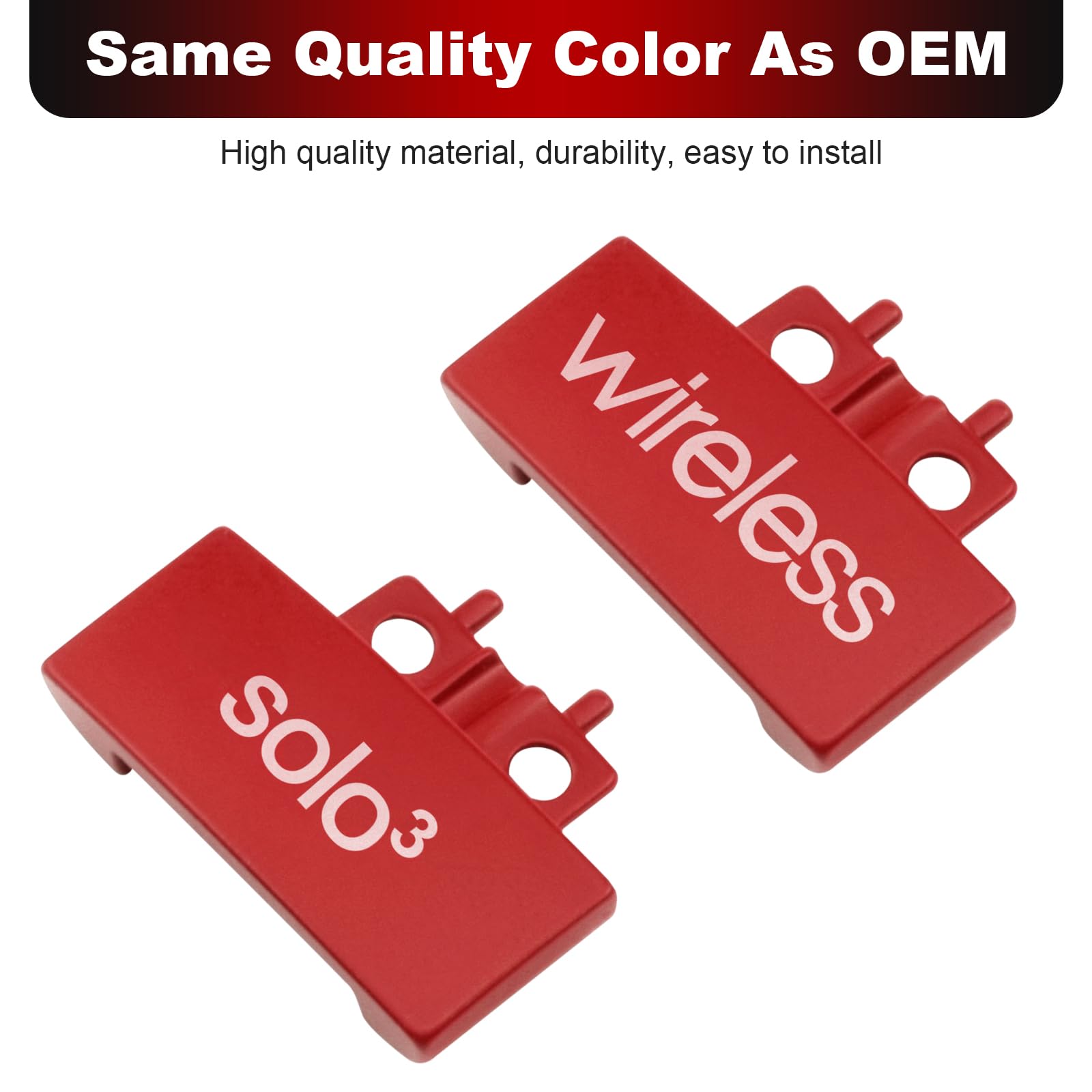 Original Metal Hinge Headband Connector Repair Kit for Beats Solo3/Solo 2.0 Wireless Headphones - Replacement Parts (Red) | Fix Broken Headbands, DIY Headphone Repair, Audio Accessories