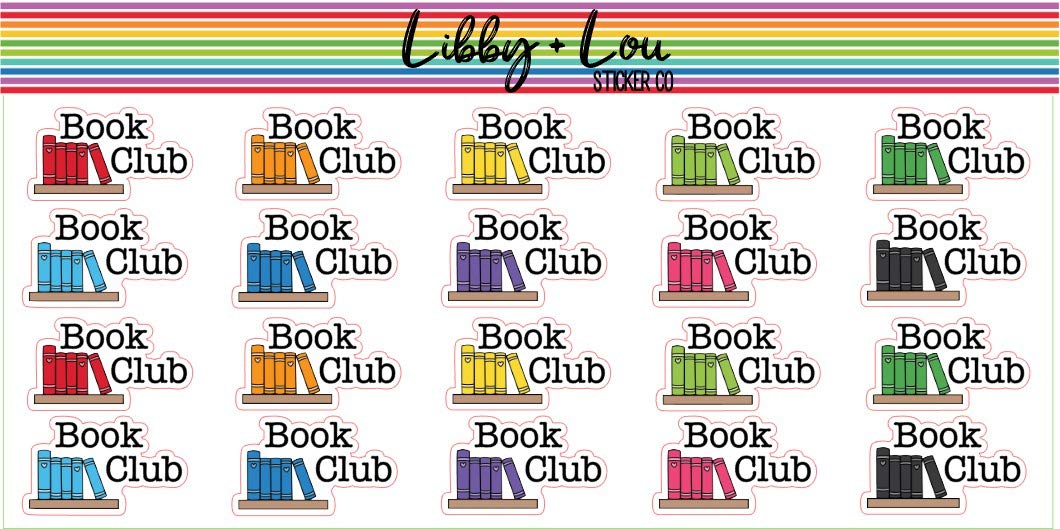 Book Club Planner Stickers for Reading Journals & Planners