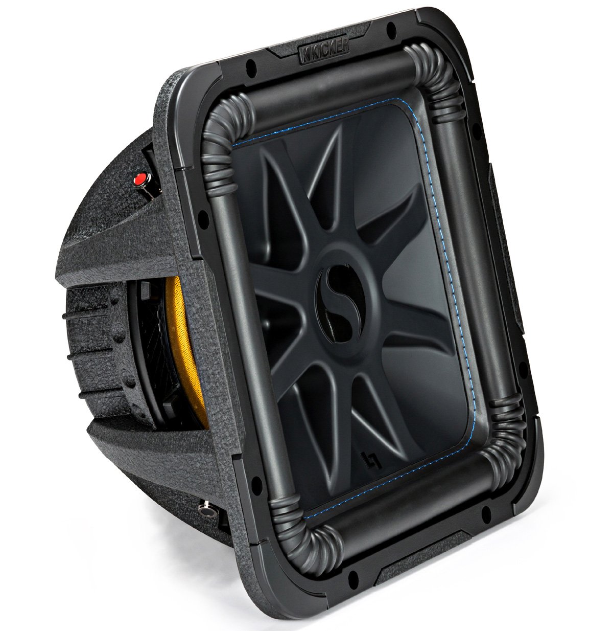 KICKER L7S12 12-Inch Square Solo-Baric L7 Series Car Subwoofer - Dual 4 Ohm, 1500W Max Power (Renewed) - Perfect for Car Audio Upgrades & Bass Enhancement