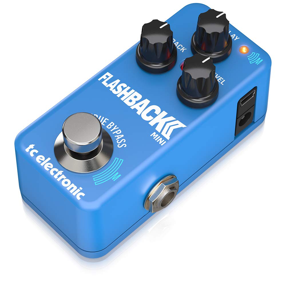 TC Electronic FLASHBACK 2 MINI DELAY Pedal - Ultra-Compact Guitar Effects Pedal with MASH Footswitch, Tape & Analog Delay Algorithms | Perfect for Live Performances, Studio Recording & Home Practice