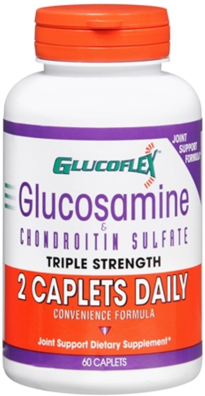 Triple Strength Glucosamine & Chondroitin Sulfate Joint Supplement - 60 Caplets (Pack of 8) | Supports Joint Health & Mobility - Ideal for Active Adults & Seniors