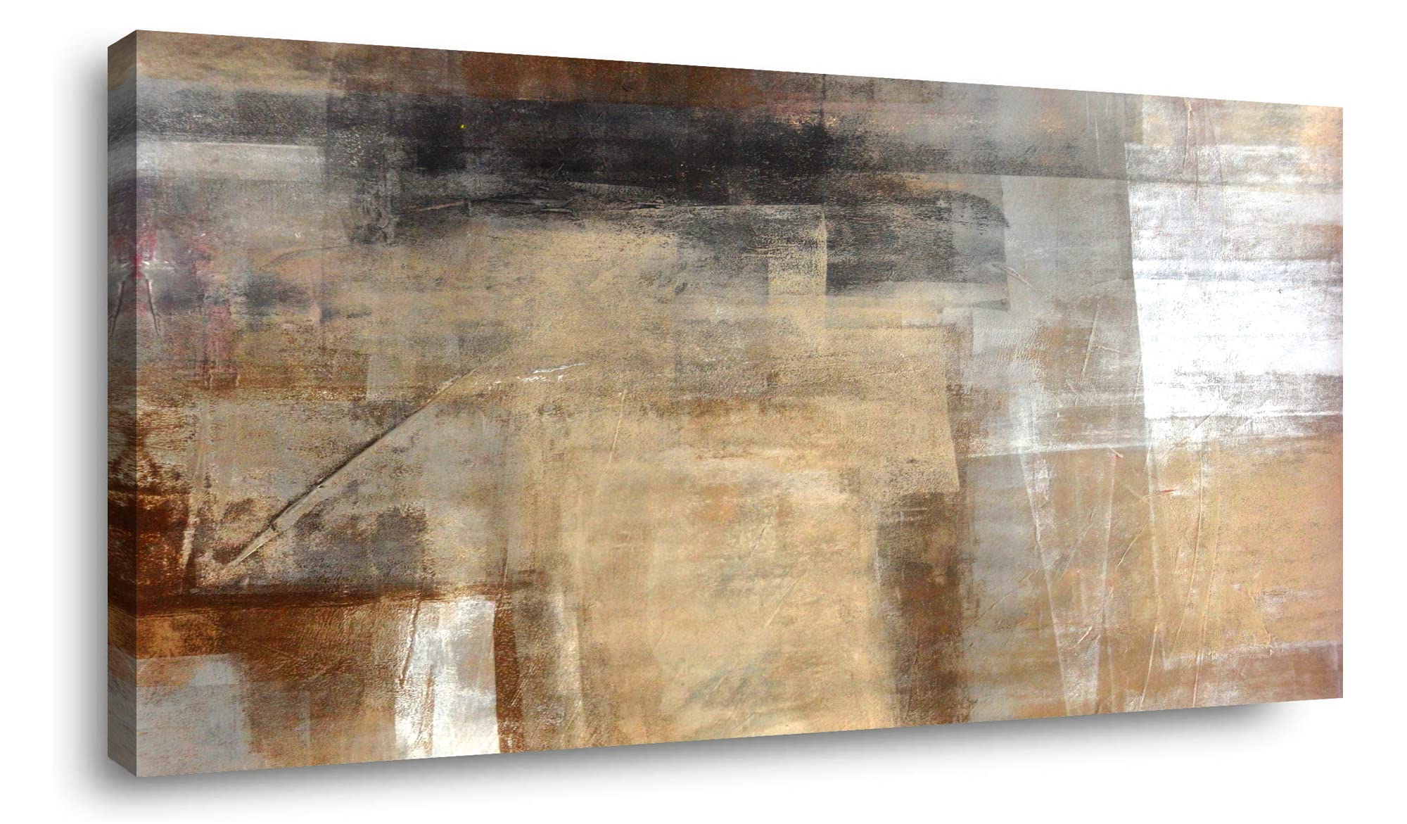 Abstract Canvas Wall Art Print - Modern Home Decor Painting 24x48 Inches - Perfect for Living Room, Bedroom & Office Decor