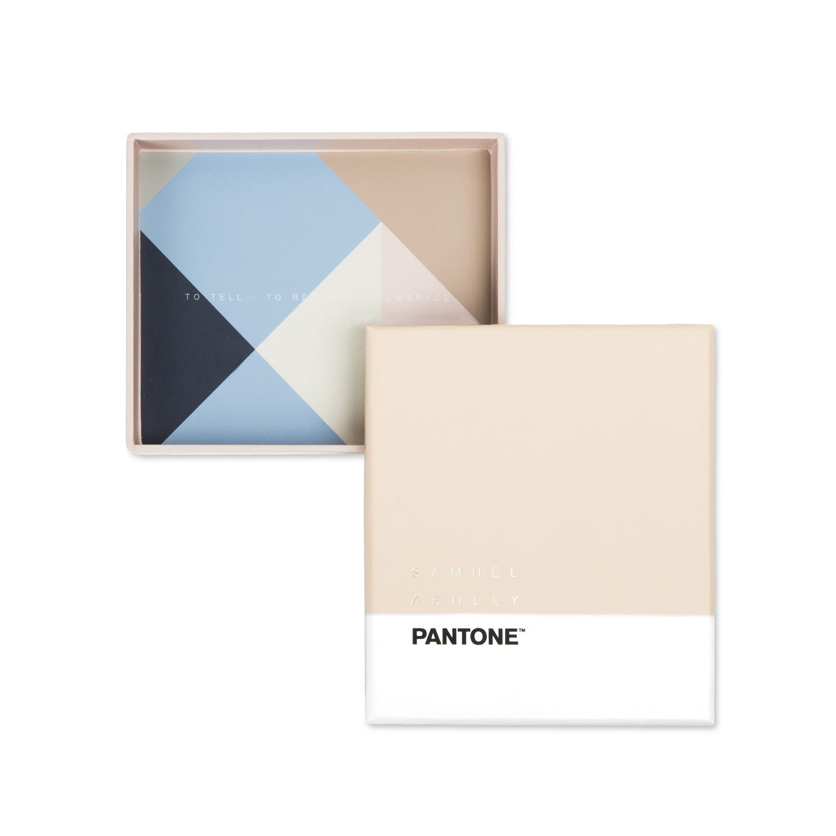 Premium Samuel Ashley x Pantone Genuine Leather Card Holder - Slim RFID Blocking Wallet for Men & Women - Perfect for Travel, Business & Everyday Use