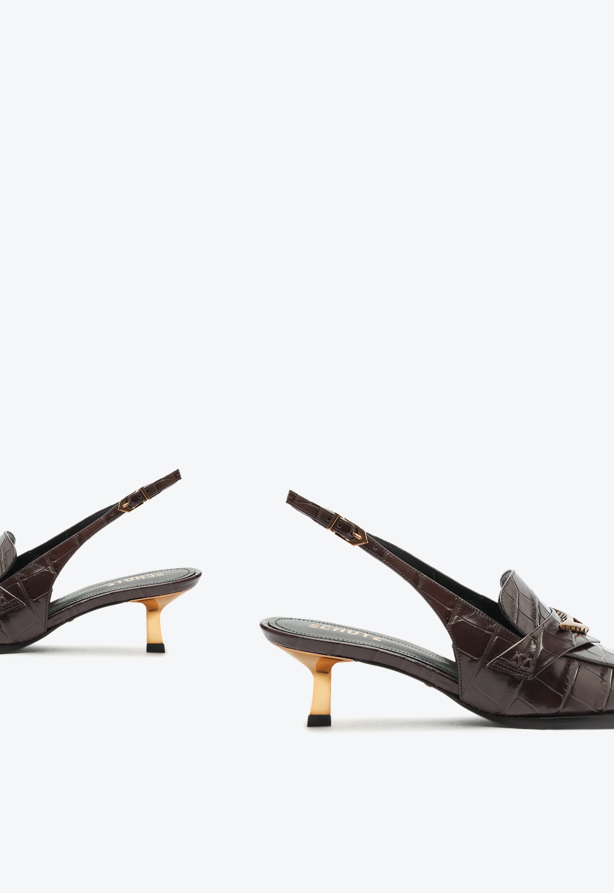 Arizona Sling Leather Pump Shoes for Women - Comfortable Heels for Casual Wear, Office & Evening Out