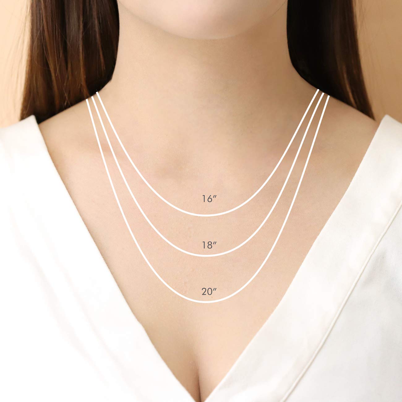 Sterling Silver Key Necklace - 18