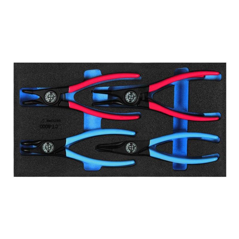 Gedore 2309181 Circlip Pliers Set - 1/3 Check Tool Module for Automotive, Machinery & DIY Repairs | Professional Snap Ring Pliers for Easy Installation & Removal
