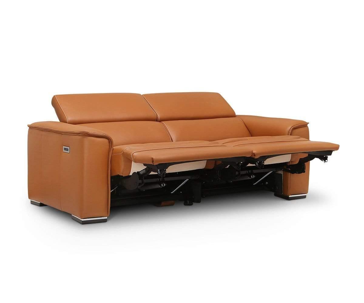 Kopervik Power Reclining Sofa - Modern Electric Recliner with USB Charging & Cup Holders - Perfect for Living Room, Home Theater & Family Relaxation