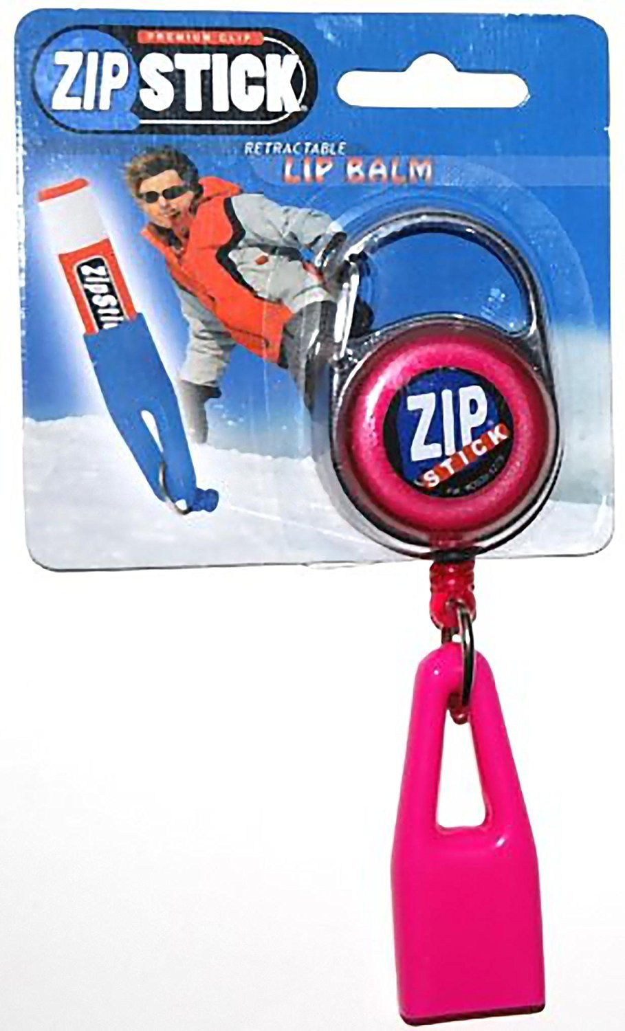 Retractable Lip Balm Holder with Zip Stick - Pink | Portable Lip Balm Case for On-the-Go Moisture | Perfect for Purse, Gym Bag & Travel Essentials