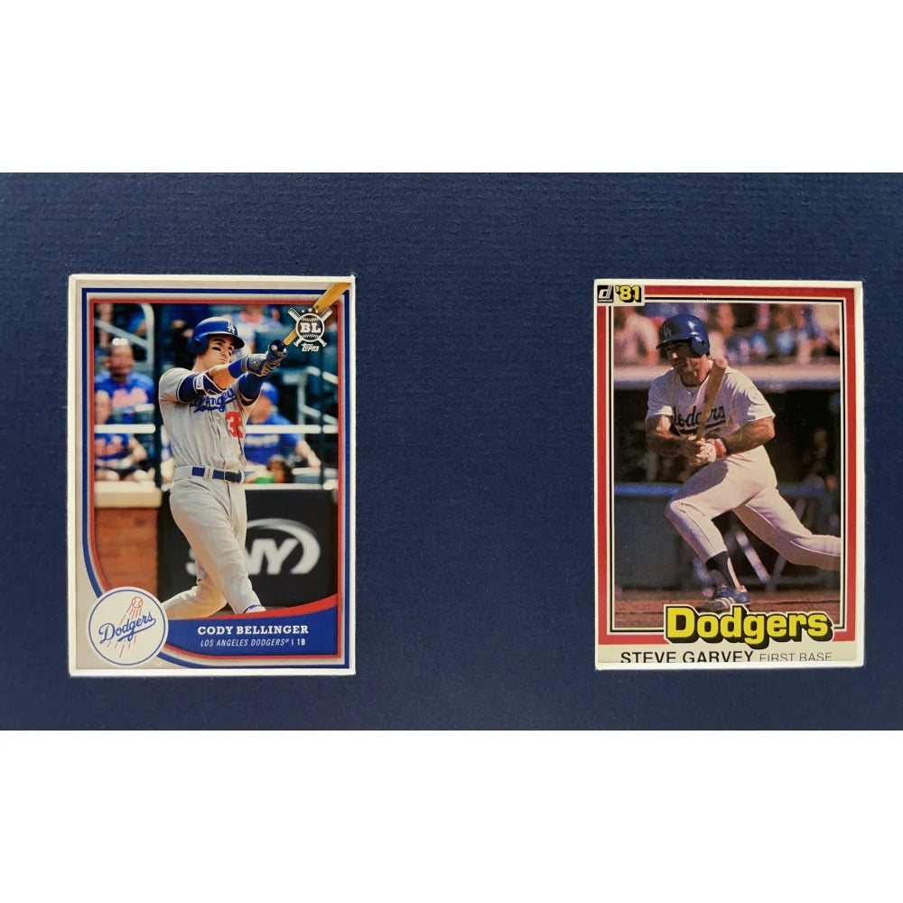 Los Angeles Dodgers Legends Framed 10 Baseball Card Collage - Koufax, Kershaw & More - Perfect for Sports Memorabilia Collectors & Man Cave Decor