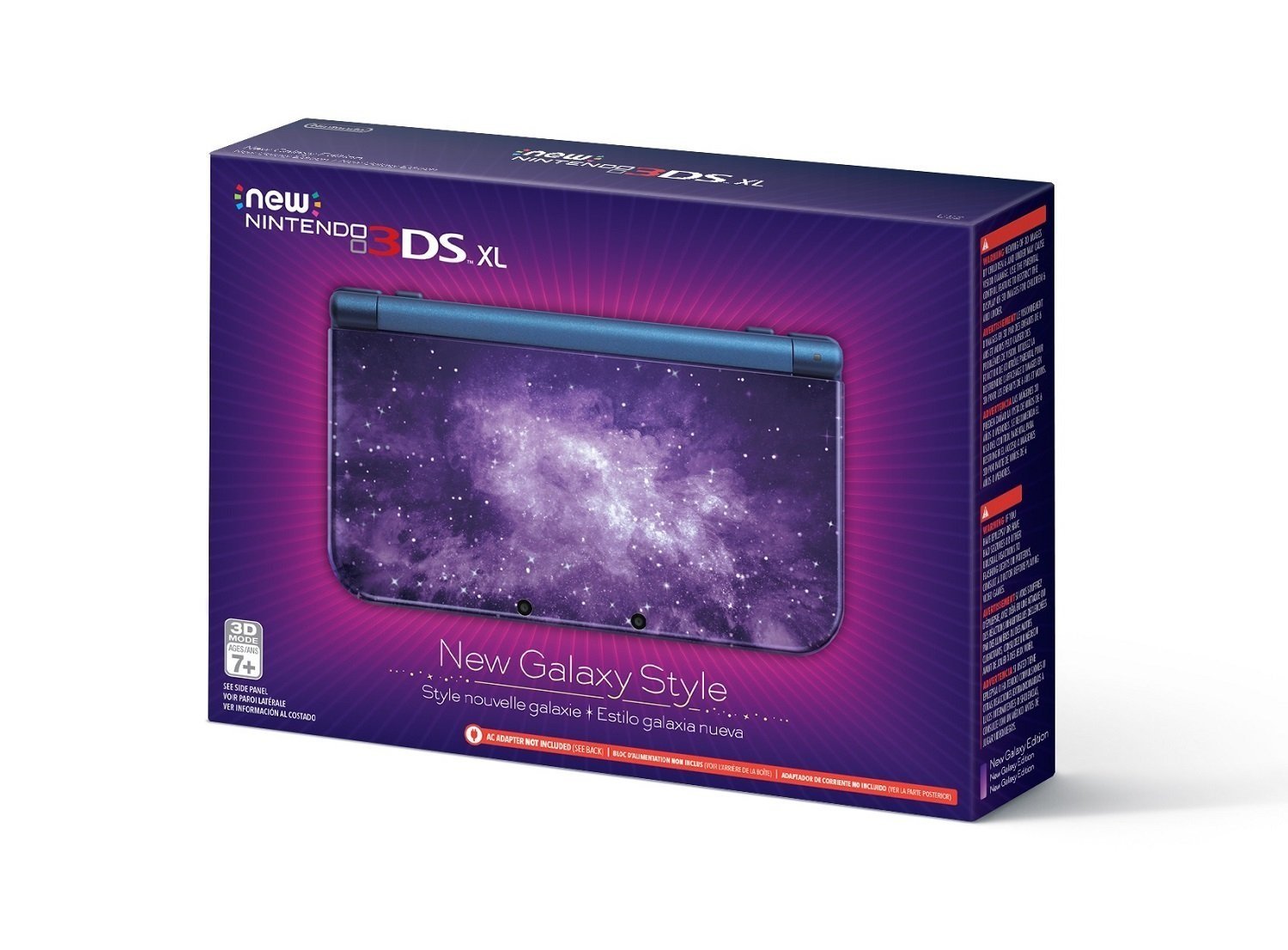 Refurbished Nintendo New 3DS XL Console - Galaxy Style | Portable Gaming System for Kids & Adults | Perfect for Travel, Commuting & Home Entertainment
