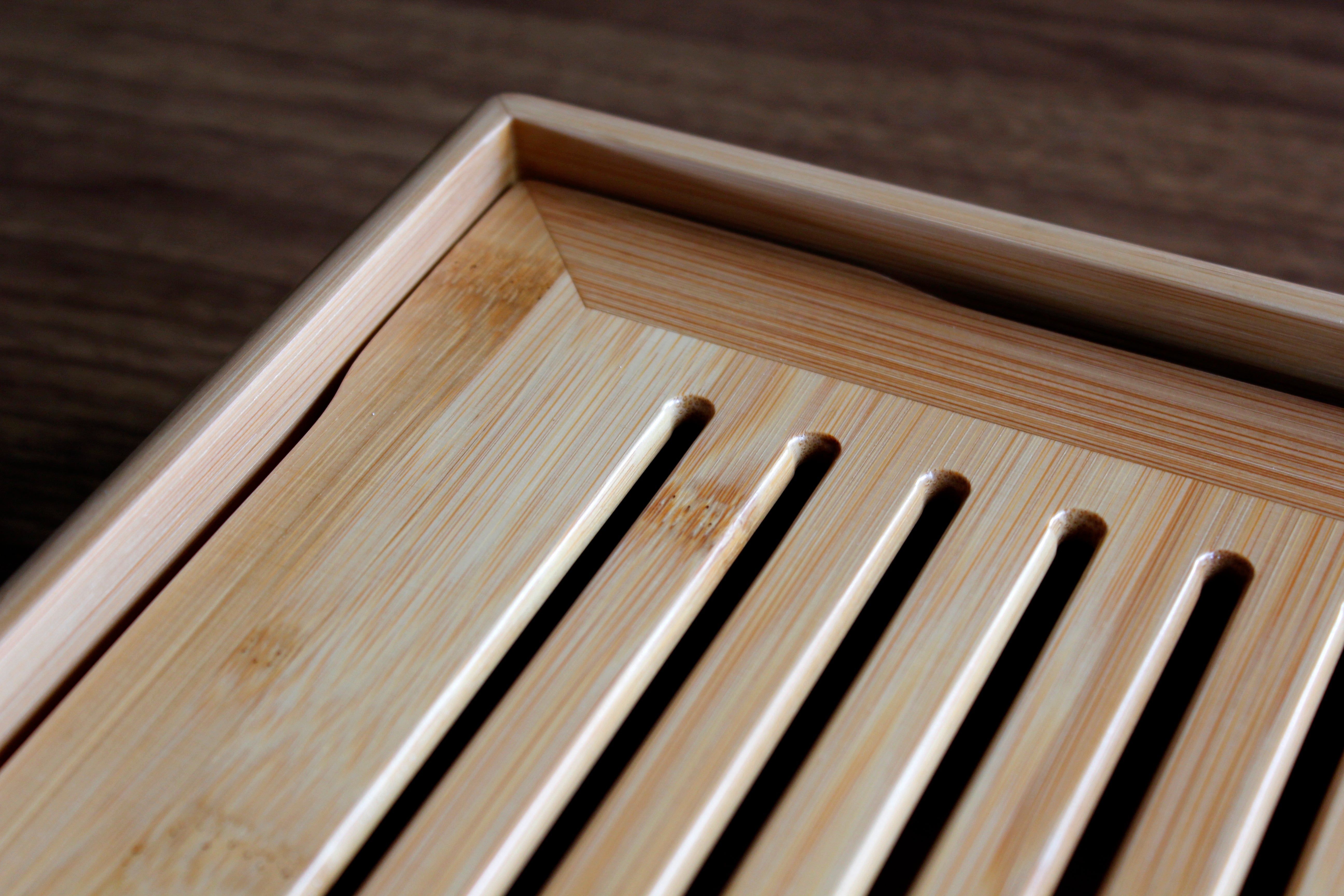 Premium Large Bamboo Tea Tray - Natural Handcrafted Tea Serving Tray for Tea Ceremony, Home Decor & Office Use - Perfect for Gongfu Tea, Matcha, and Relaxation