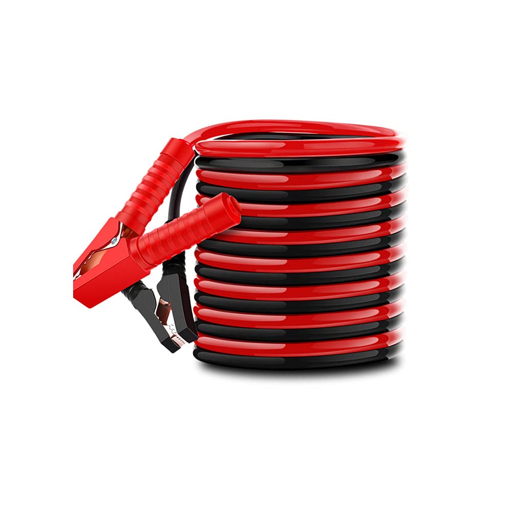 DSFHKUYB 2500A Heavy Duty Car Battery Jumper Cables - 4Meter Booster Jump Leads for Emergency Vehicle Startup (Perfect for Cars, Trucks & SUVs in Cold Weather or Dead Battery Situations)