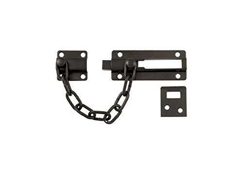 Premium Solid Brass Chain & Doorbolt Door Guard Set of 10 - Oil Rubbed Bronze Finish for Enhanced Home Security - Perfect for Apartments, Hotels, and Office Doors