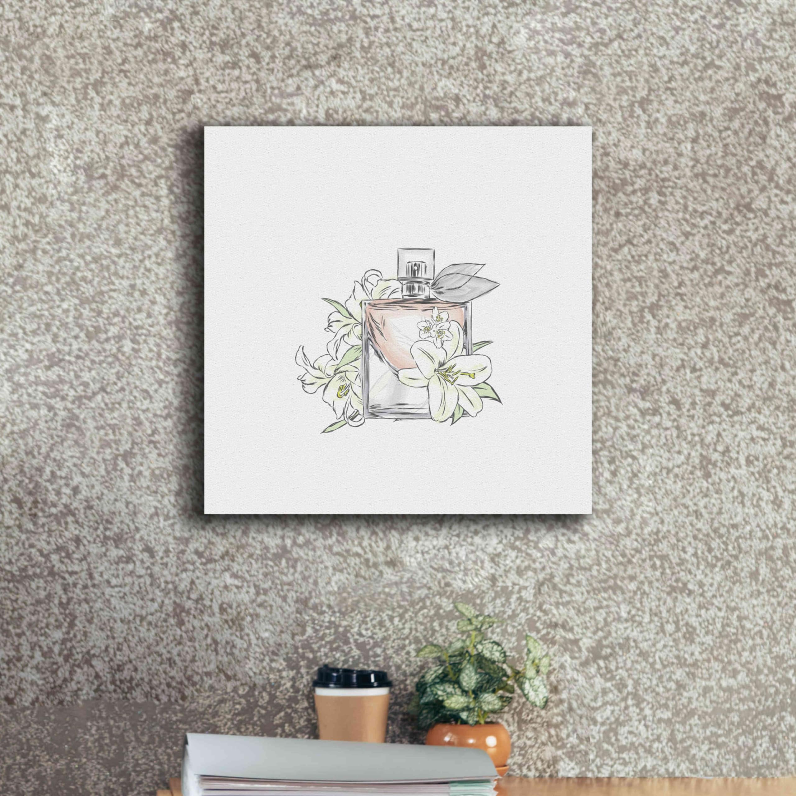 Epic Graffiti 'Perfume VI' by Incado - Premium Giclee Canvas Wall Art Print 18x18 Inches - Modern Home & Office Decor for Living Room, Bedroom, or Gallery Display