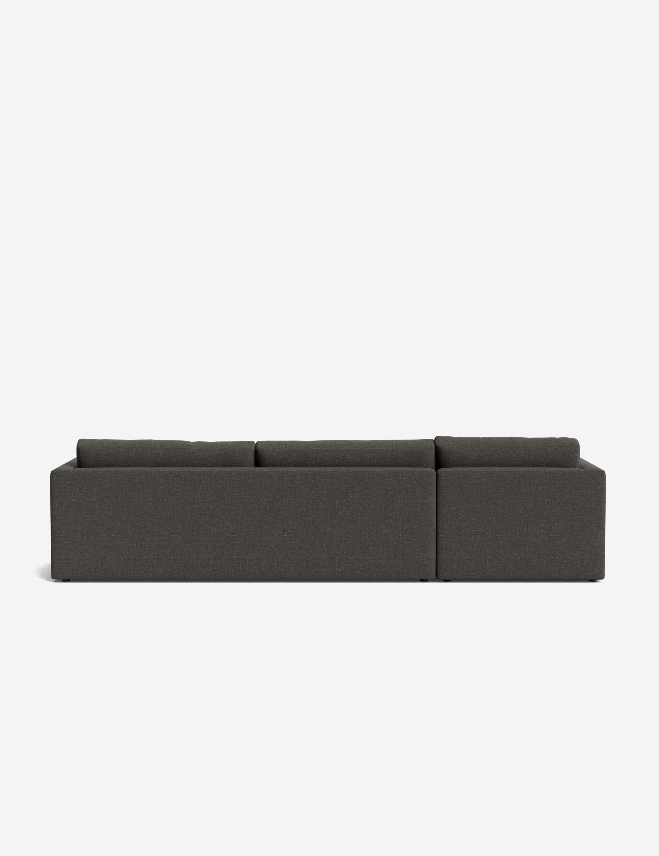 Durham Chaise Sectional Sofa - Modern L-Shaped Couch with Chaise Lounge | Comfortable Fabric Sofa Set for Living Room, Family Room & Lounge Areas