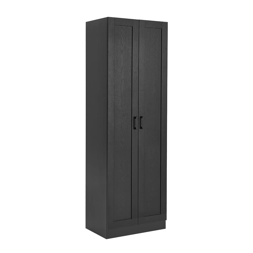 Panana Wooden Storage Cabinet - 2 Door Narrow Pantry Organizer for Kitchen, Bathroom & Office | Food, Supplies & Household Item Storage Solution