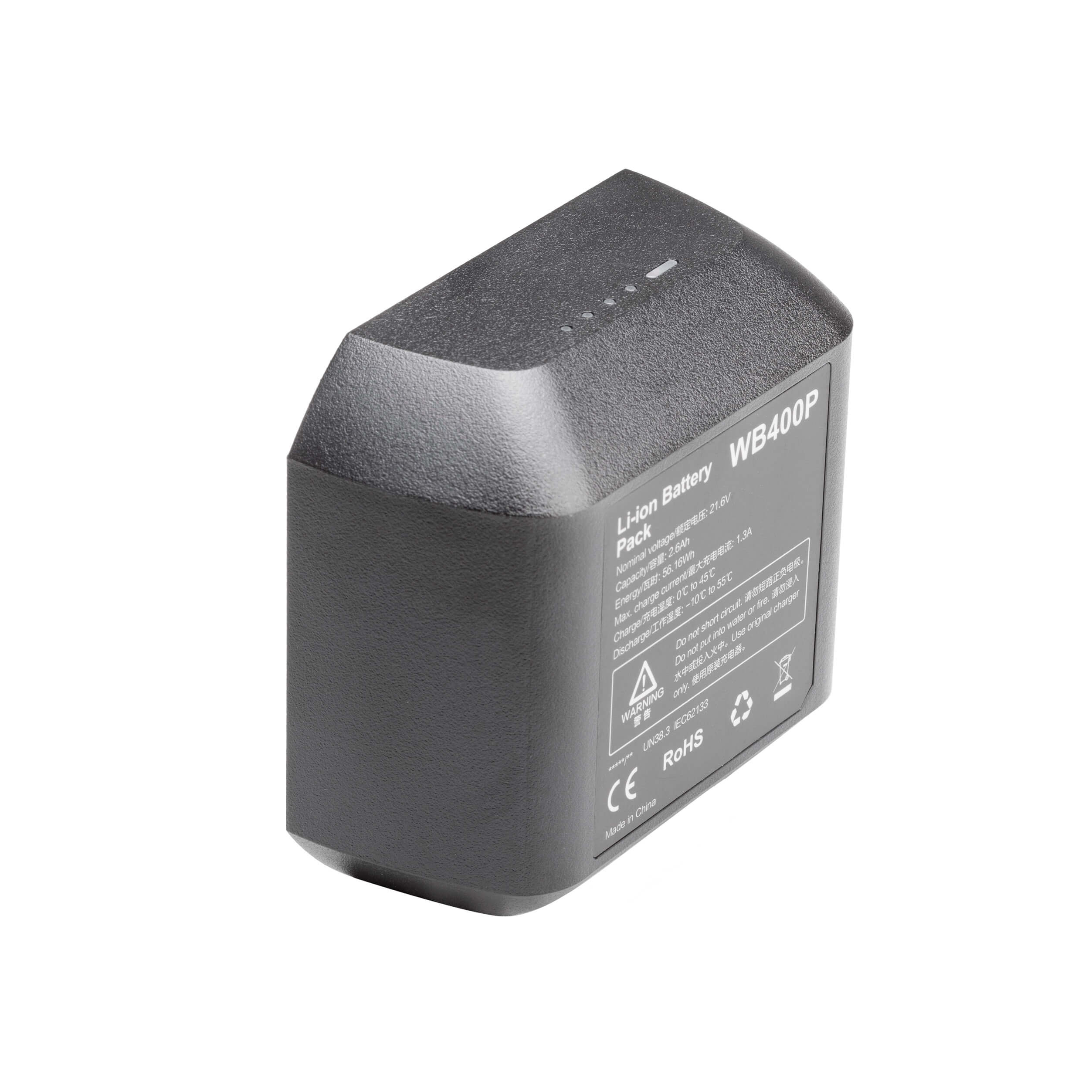 Godox AD400 Pro 2600mAh Replacement Battery (WB400P) - Compatible with Flash & Strobe Lighting for Professional Photography & Studio Work