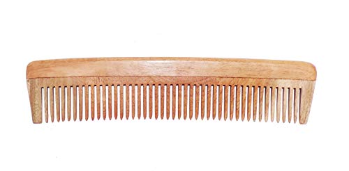 BAAL Wooden Hair Comb for Women - Natural Detangling Wide Tooth Comb for Travel & Home Use - 20g Lightweight Pack of 1 - Perfect for Daily Styling, Salon Treatments & Gentle Scalp Massage