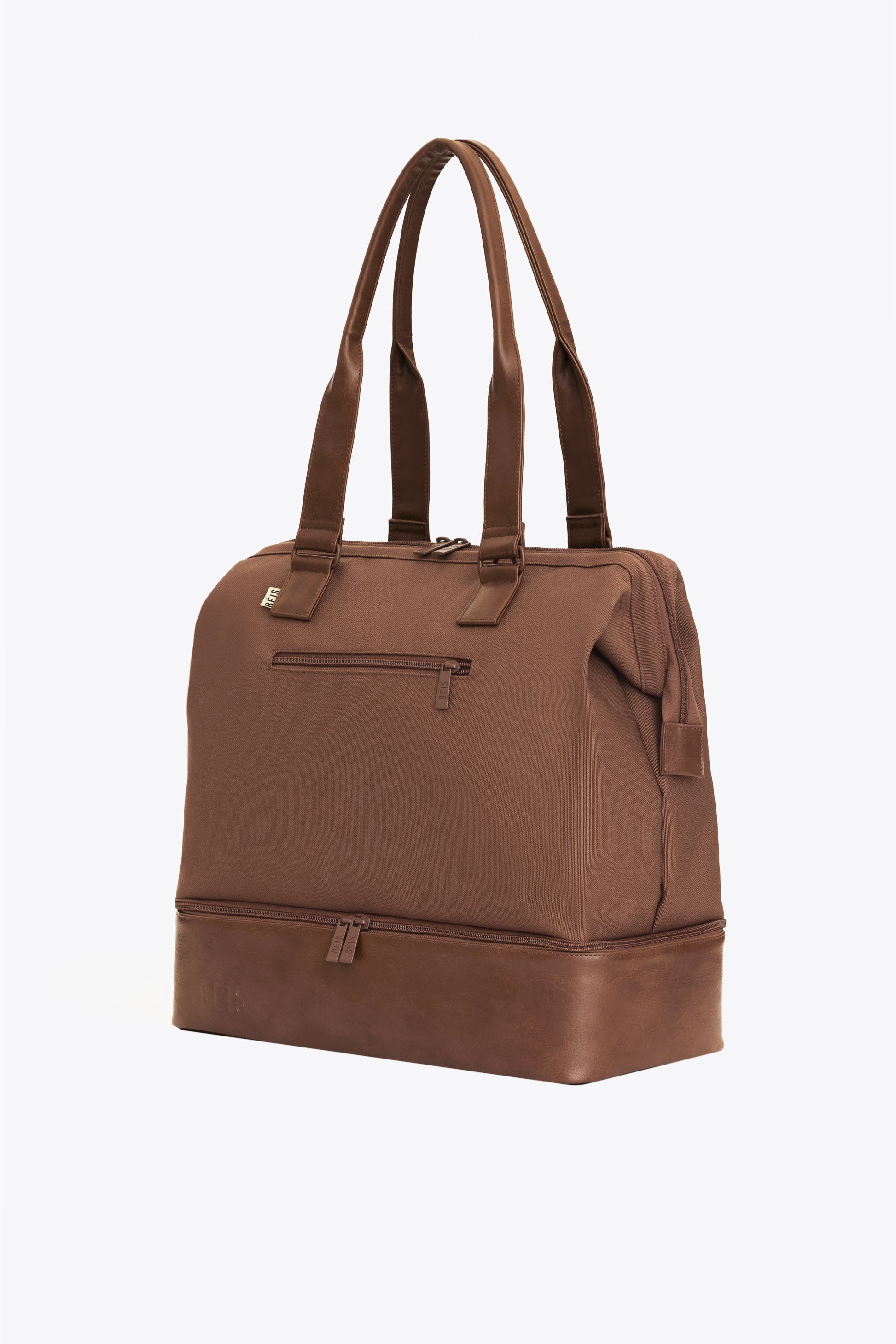 Premium Maple Wood Mini Weekender Bag - Stylish & Compact Carry-On for Weekend Getaways, Travel, and Daily Commute