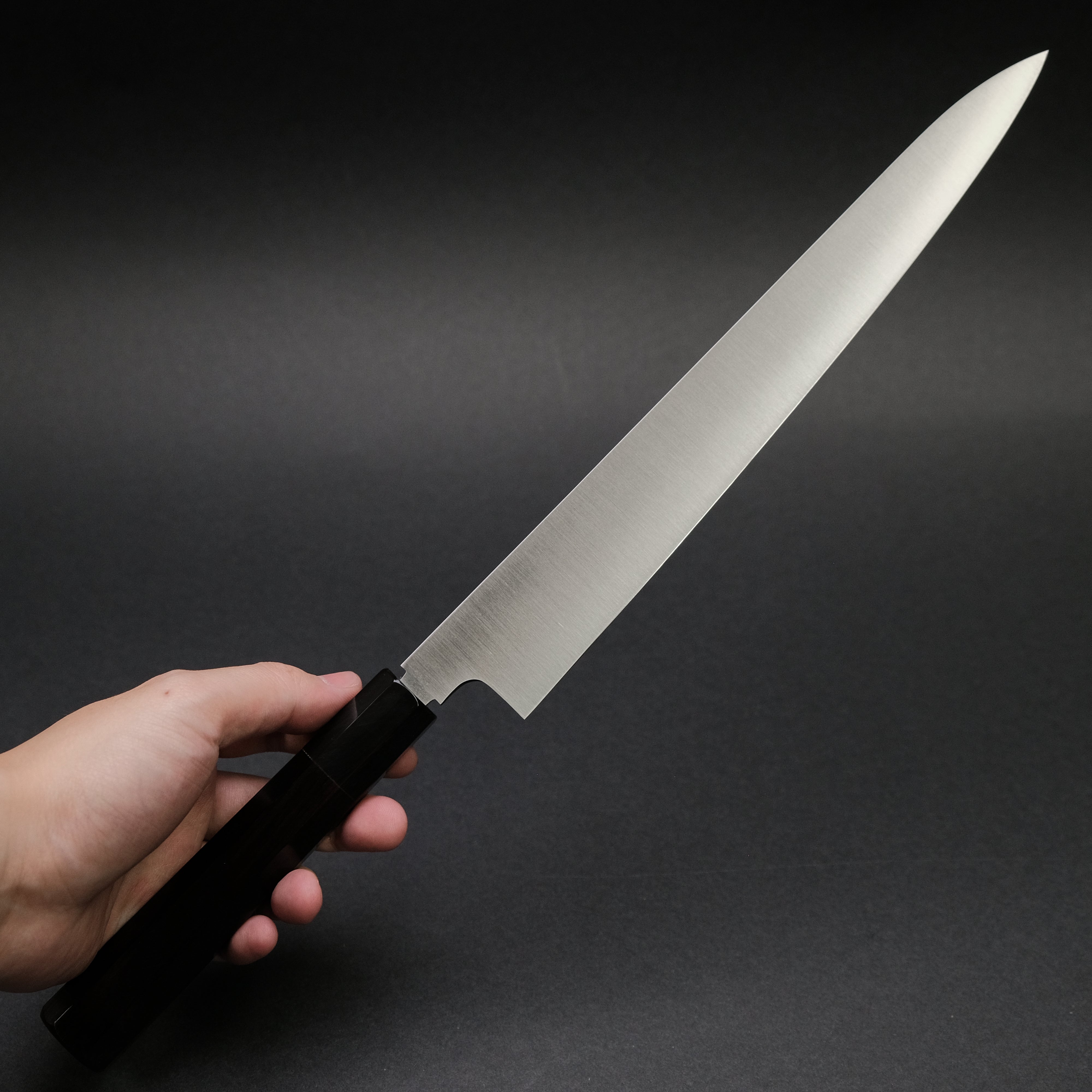 Konosuke HD2 Sujihiki 270mm Japanese Chef Knife - Ebony & Black Horn Handle - Premium Slicing Knife for Sushi, Meat, and Roasts