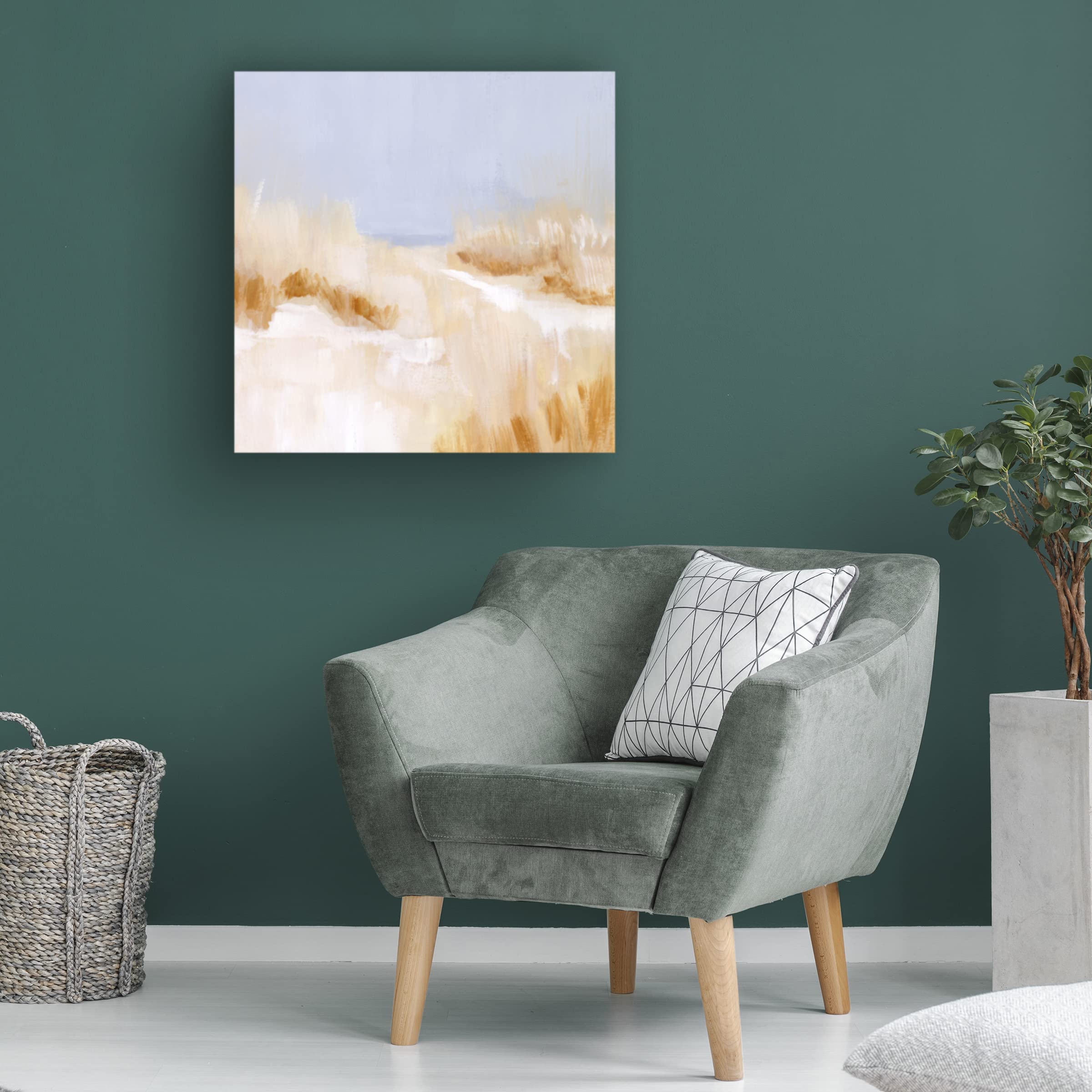 Victoria Borges 'Beach Grass Impression I' Canvas Wall Art Print - Coastal Home Decor for Living Room, Bedroom & Office | Trademark Fine Art Collection