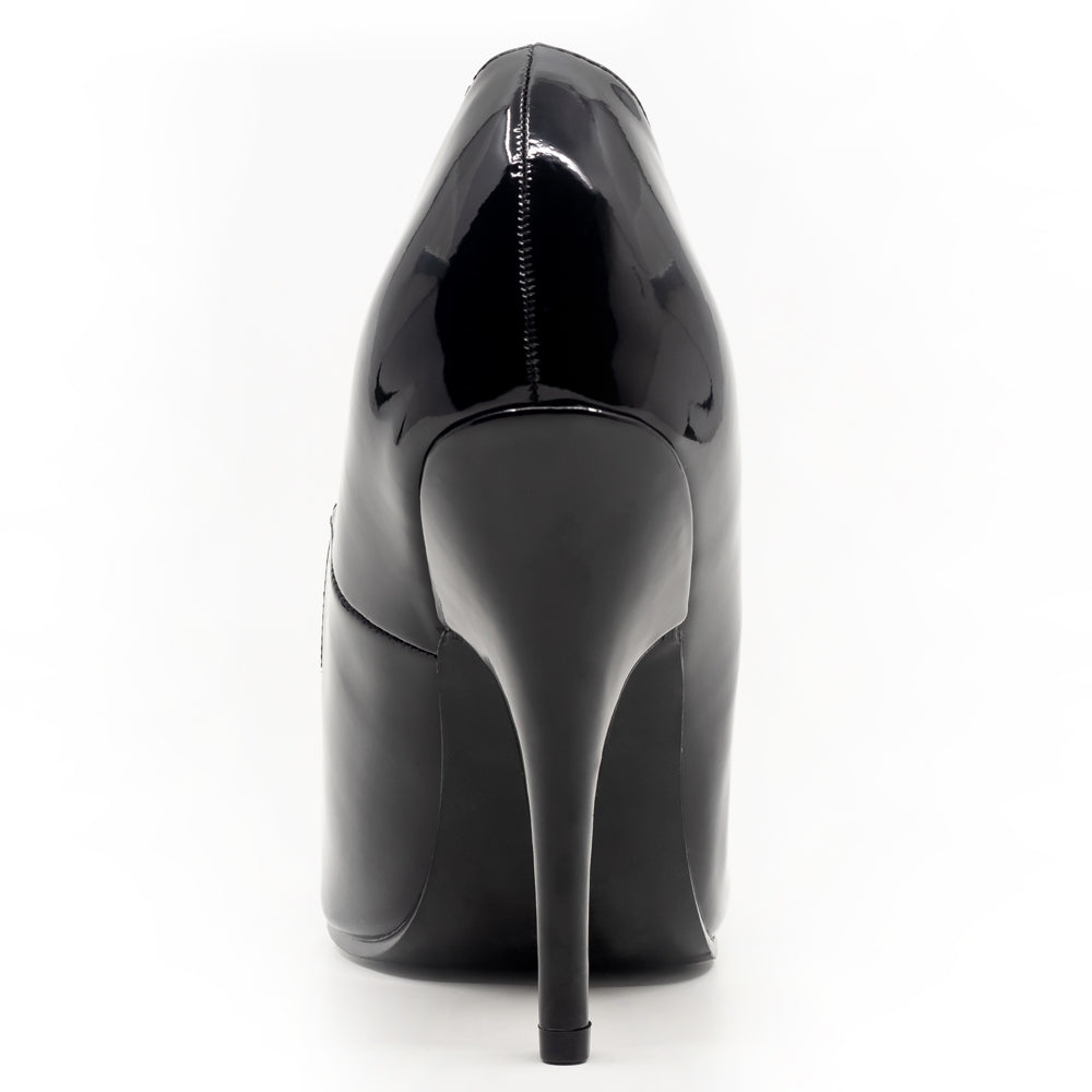 Ellie Shoes Women's 5-Inch High Heel Patent Leather Pumps in Black - Perfect for Office, Party & Evening Events