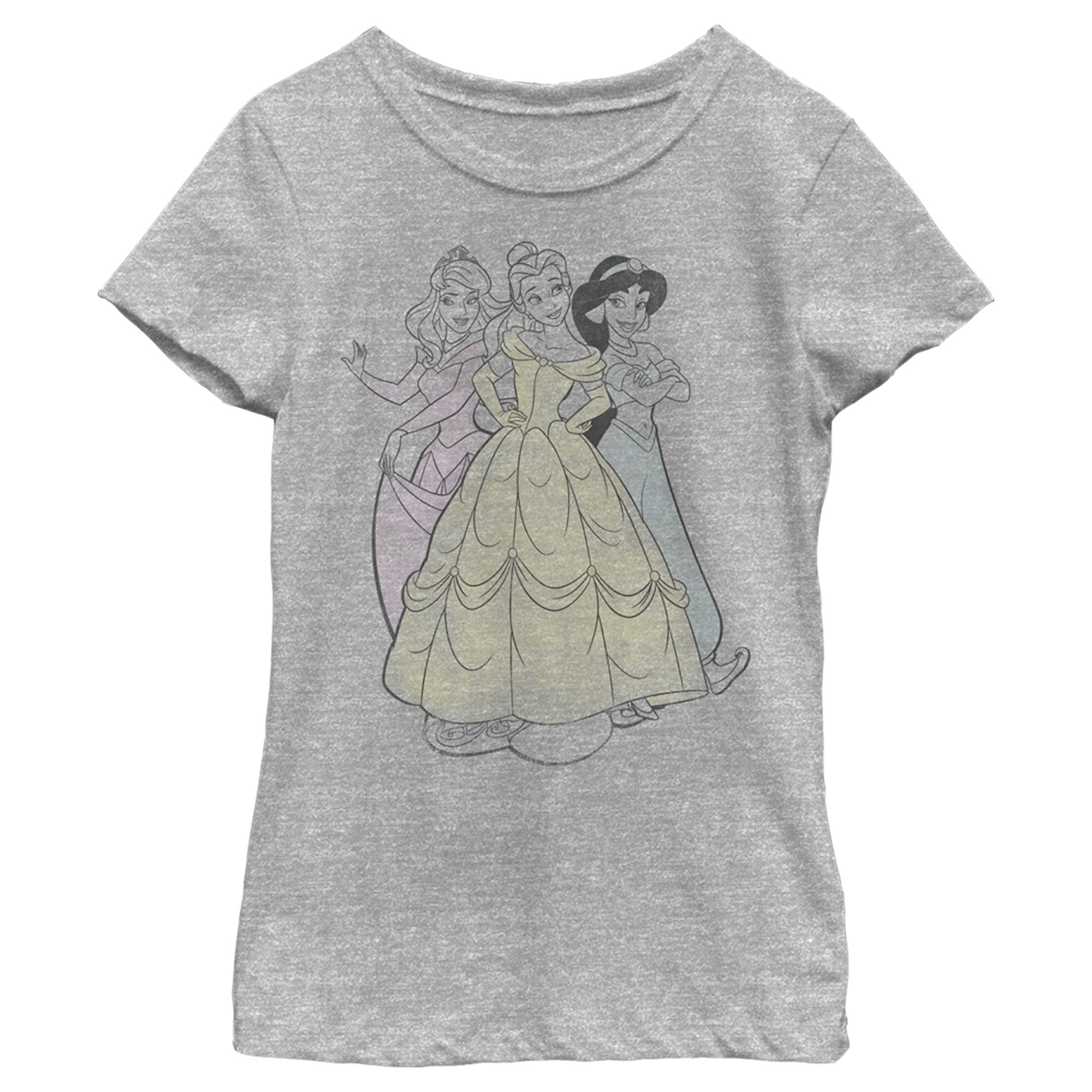 Disney Princess Girls' T-Shirt - Cute & Comfortable Cotton Top for Kids, Birthday Gifts & Dress-Up Play